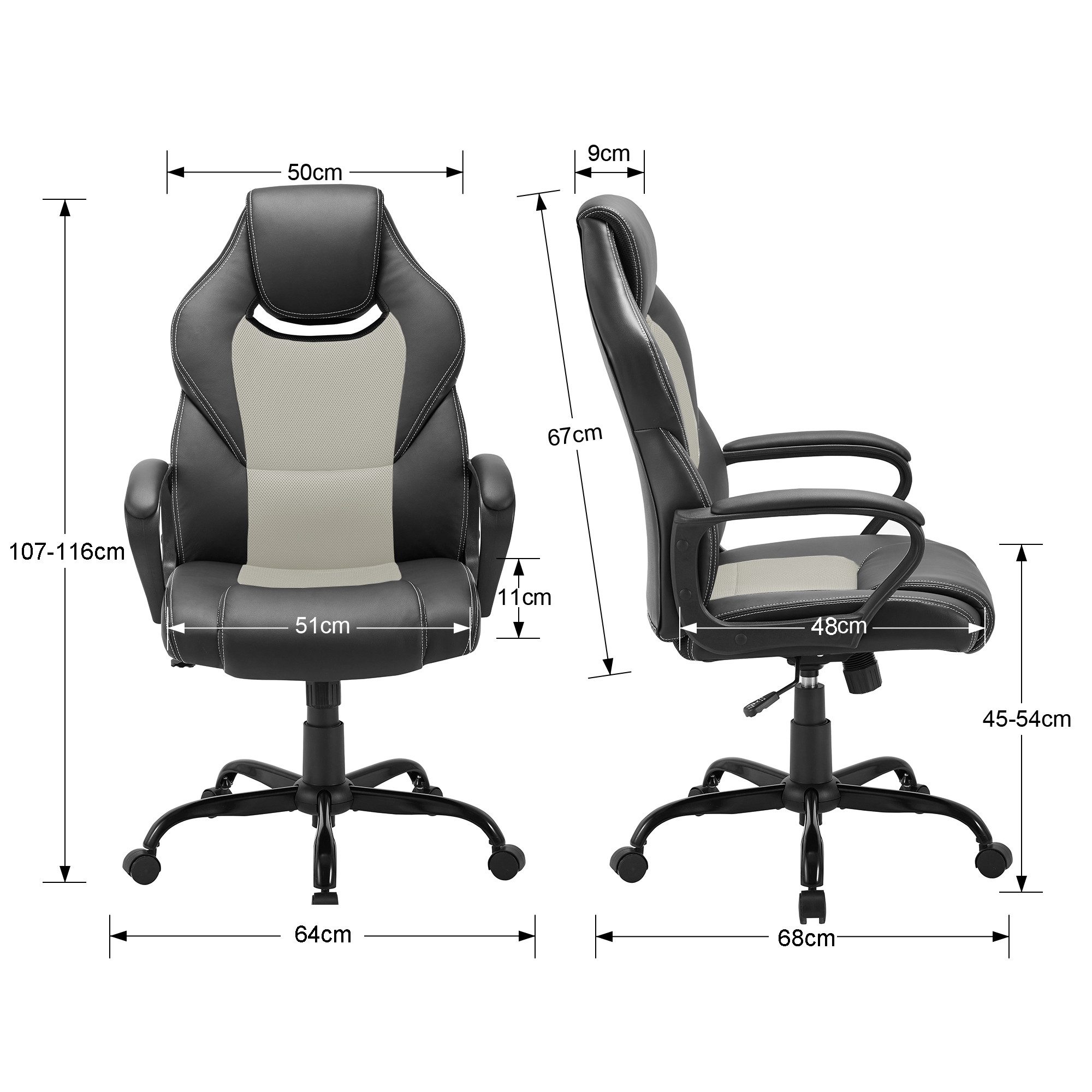 Zedelmaier Bürostuhl ergonomisch chefsessel bürostuhl, Gaming Stuhl Drehstu günstig online kaufen