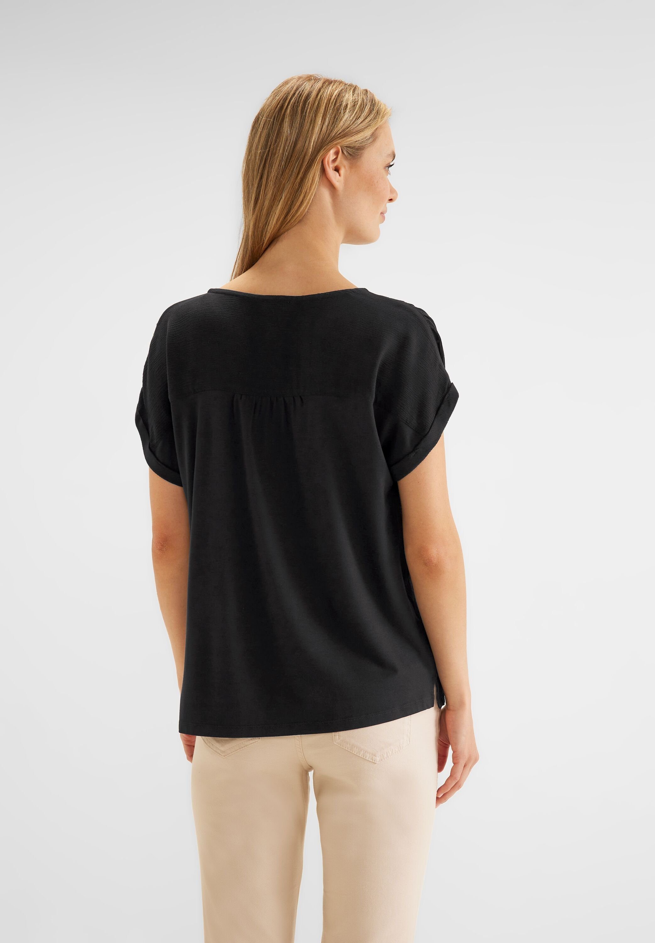 in STREET Black Materialmix (1-tlg) Street Shirt ONE Nicht im T-Shirt Vorhanden One