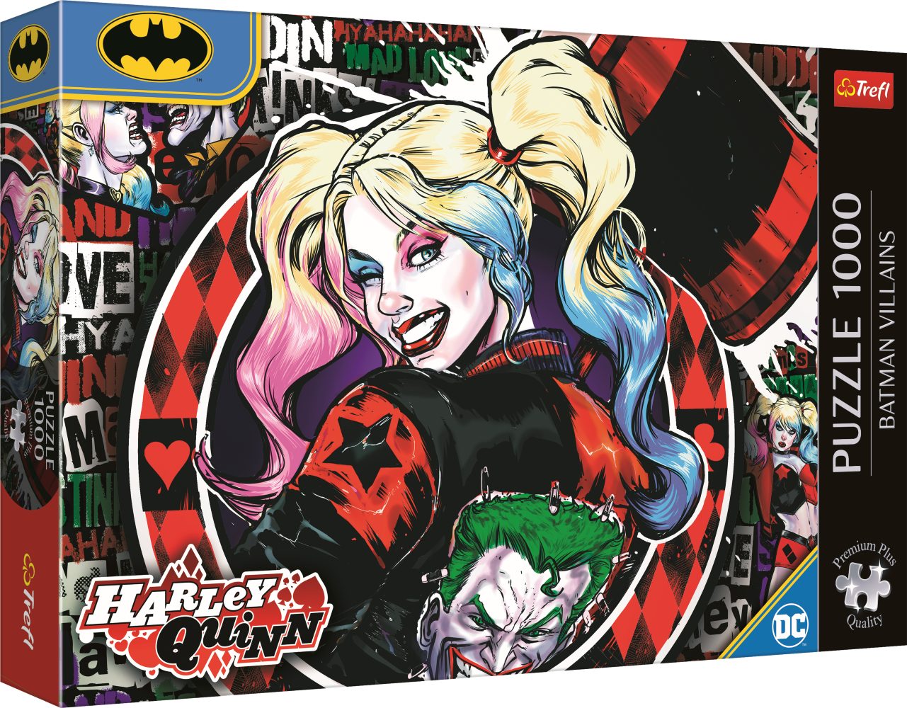 Trefl Puzzle Trefl, Harley Quinn, Premium Plus 1000 Teile Puzzle, 1000 Puzzleteile, Made in Europe