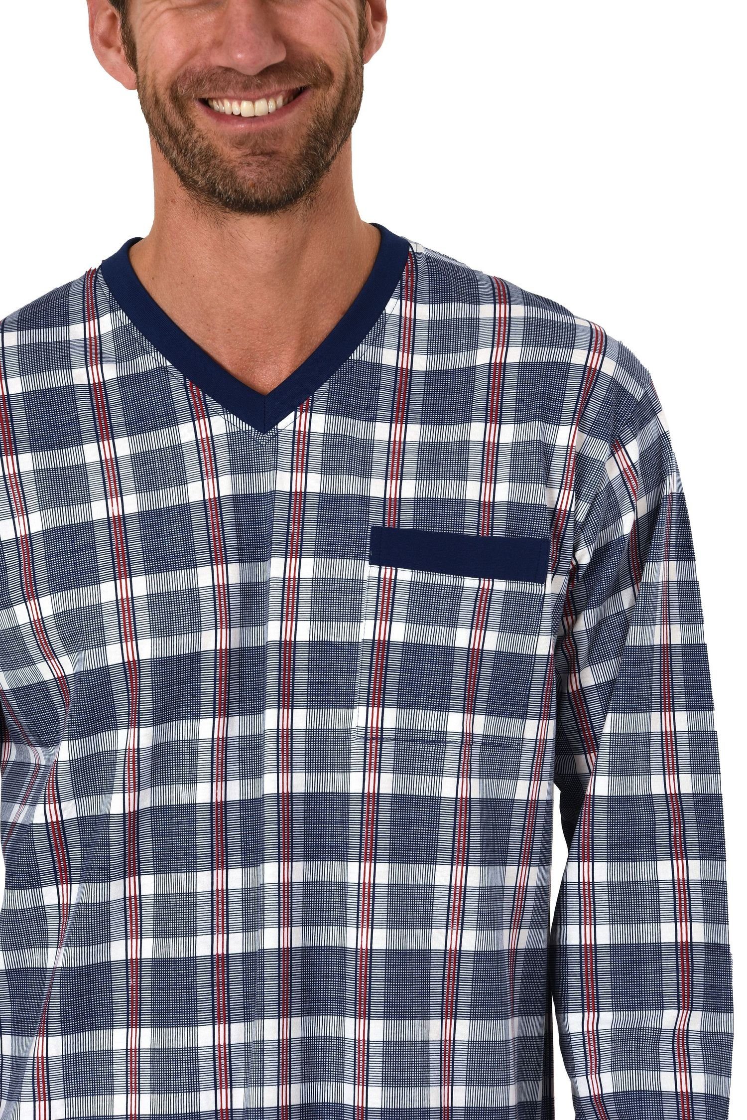 Normann Pyjama Herren Nachthemd langarm - auch in Übergröße bis Gr. 70 - ka günstig online kaufen