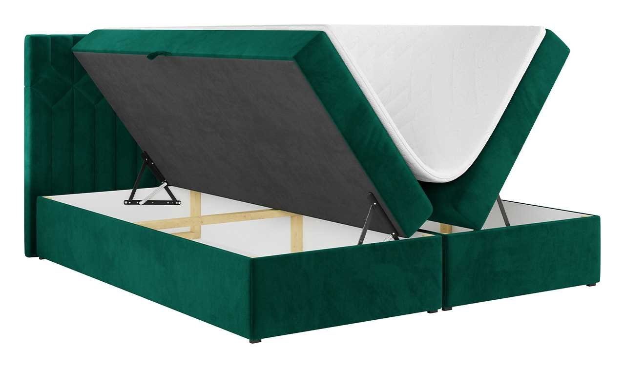 5, Doppelbett Boxspringbett mit Schlafzimmer, MKS STELLE Kopfstütze, MÖBEL für Multipocket-Matratze