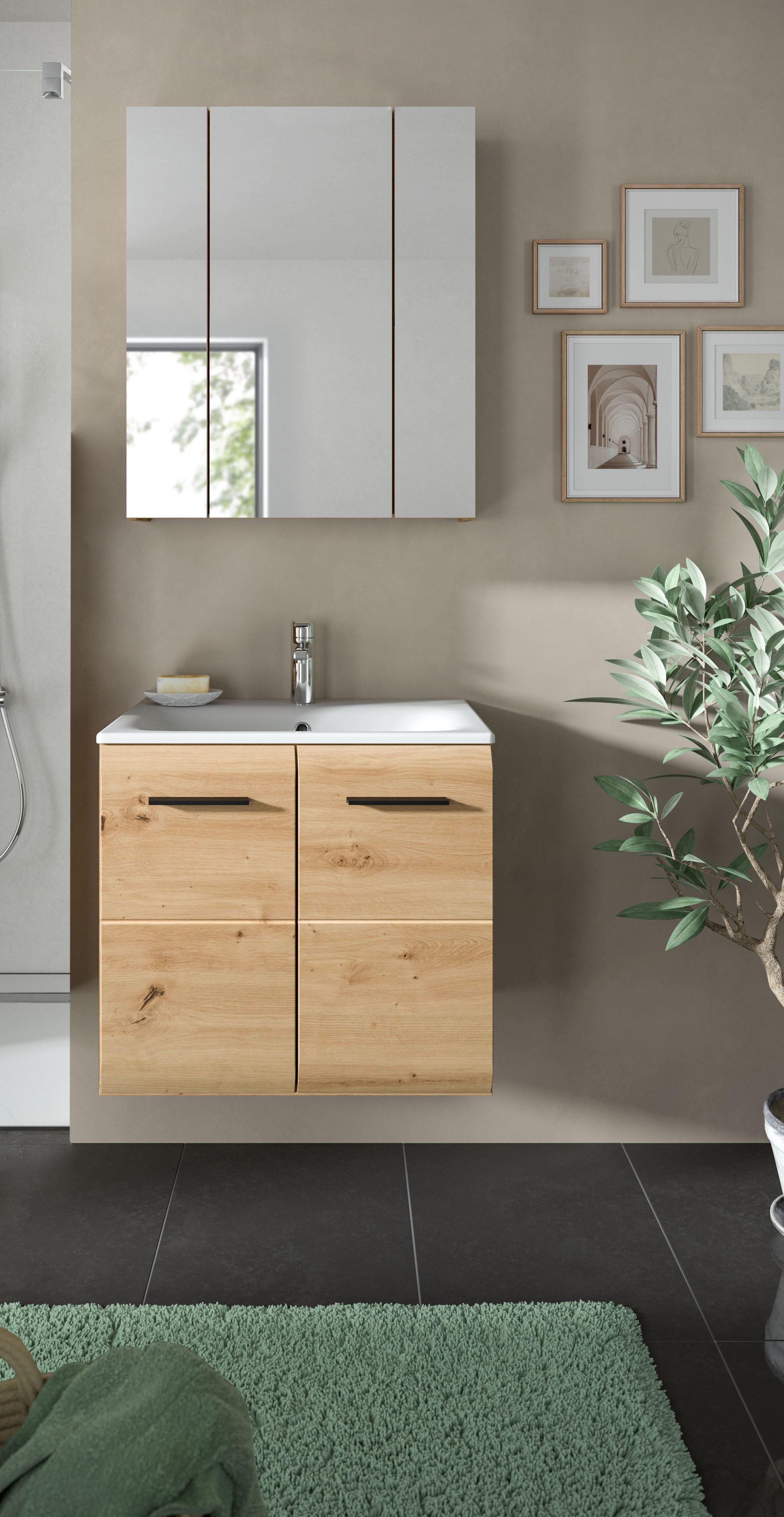 INOSIGN Badezimmer-Set, (Set, 3-St), Florenz, Badkombination günstig online kaufen