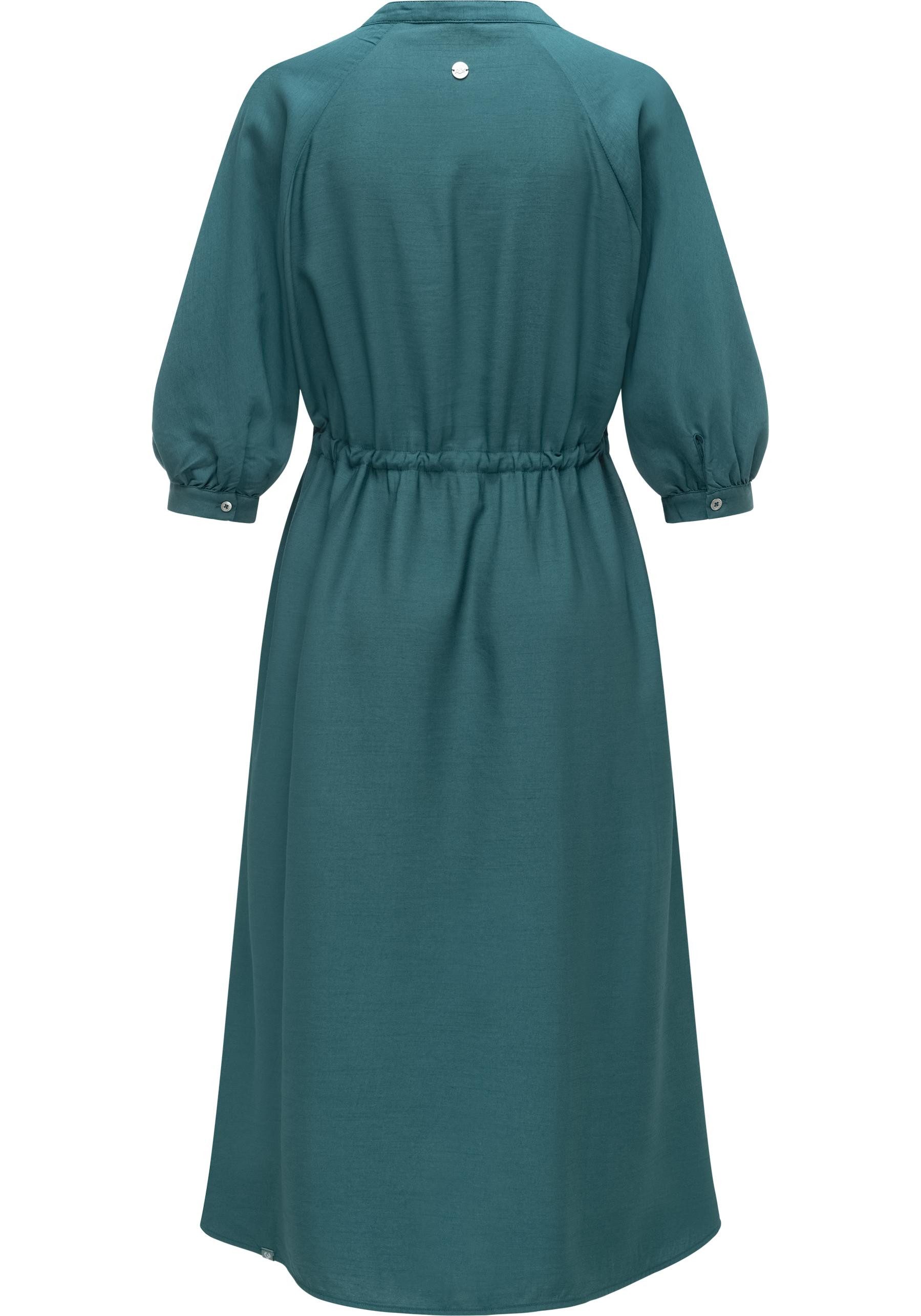 Ragwear Blusenkleid Trea Dress Modisches Damenkleid mit Taillengürtel