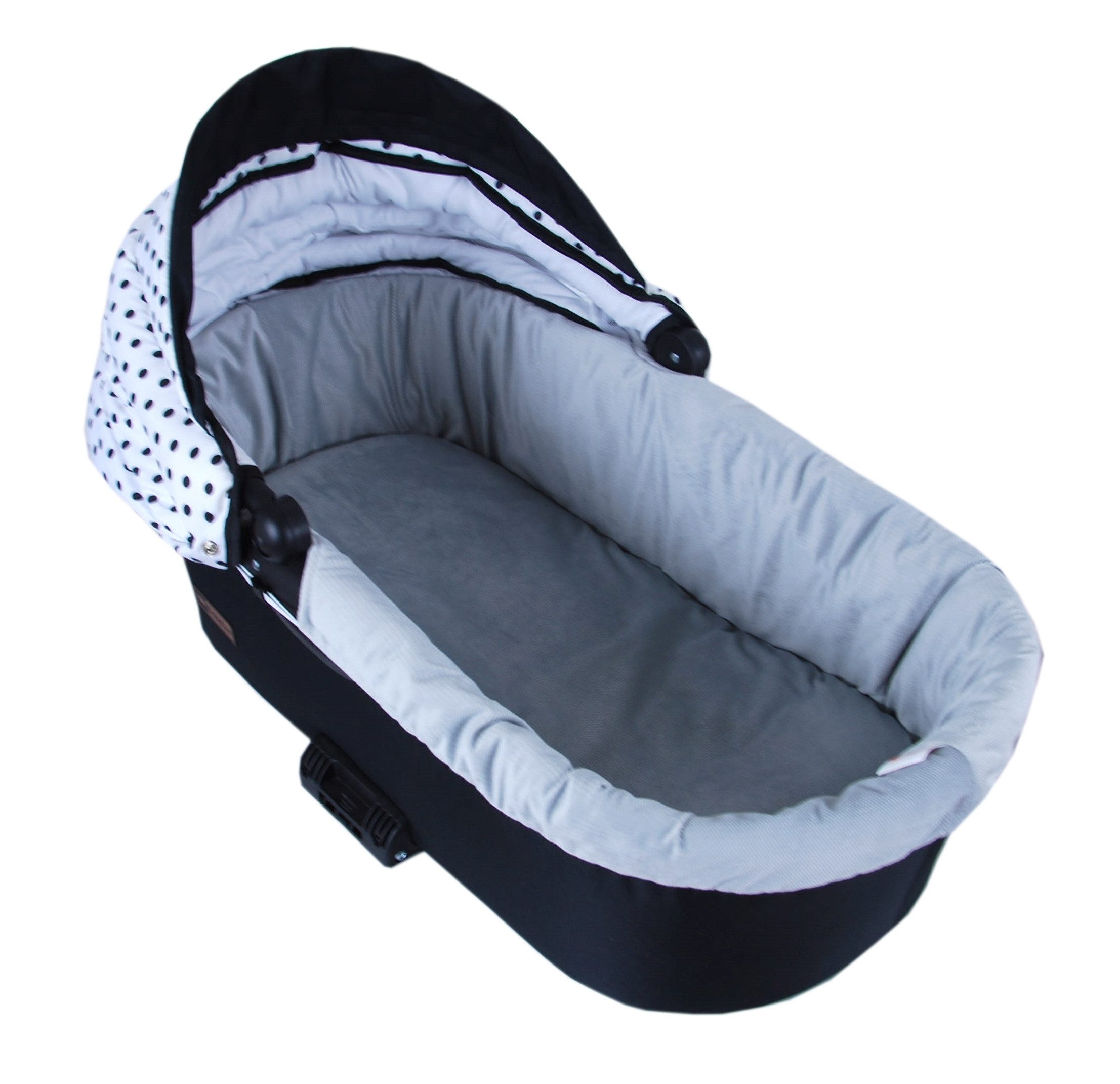 BabyLux Kinderwagen-Bezug BABYLUX Nestchen für Kinderwagen BABYWANNE + Matratze 2 Tlg Set, W104 Velvet Grau