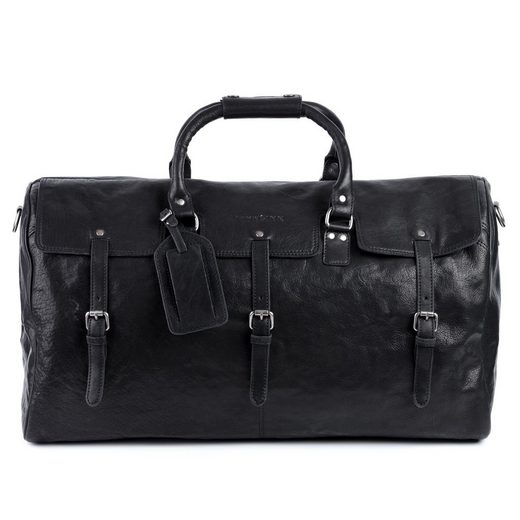 FEYNSINN Reisetasche »PHOENIX«, Weekender Sporttasche - perfekte Tasche zum Reisen - Reisetasche groß Herren XL echt Leder schwarz