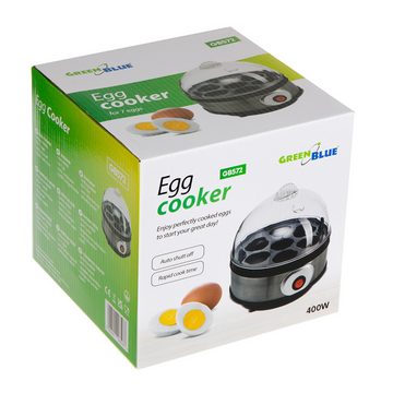 GreenBlue Eierkocher GB572, Anzahl Eier: 7 St., 400,00 W, Eierkocher 400W für 7 Eier Messbecher