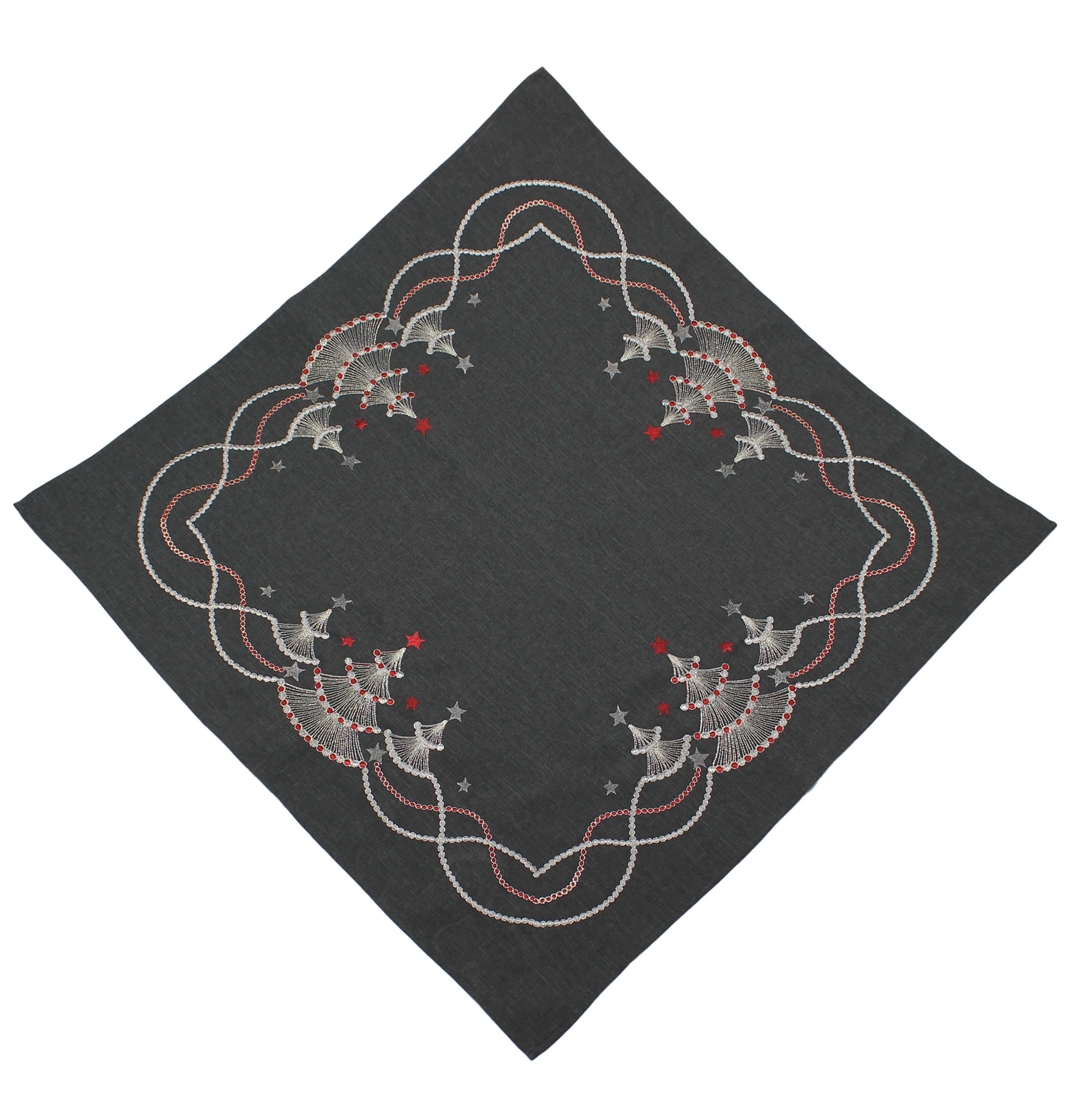 Haus und Deko Tischdecke Tischdecke Weihnachten 85x85 cm Leinenoptik Tischd günstig online kaufen