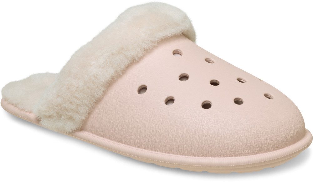 Crocs Classic Fuzz Scuff Pantoffel mit gepolsterter Innensohle