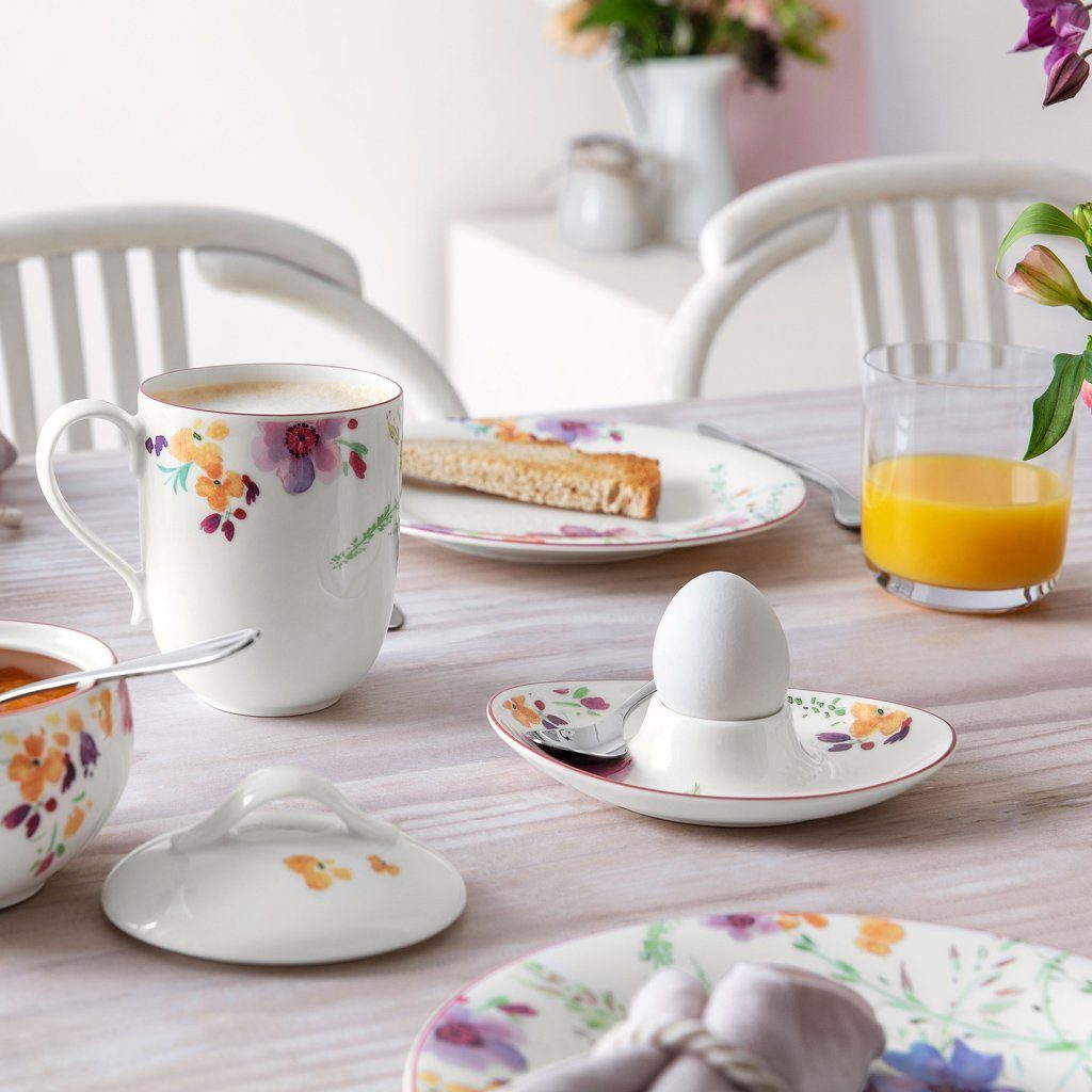 Villeroy & Boch Eierbecher Mariefleur Basic Eierbecher, (1-tlg), Premium Porcelain, mikrow.- & spülm.sicher, Made in Germany