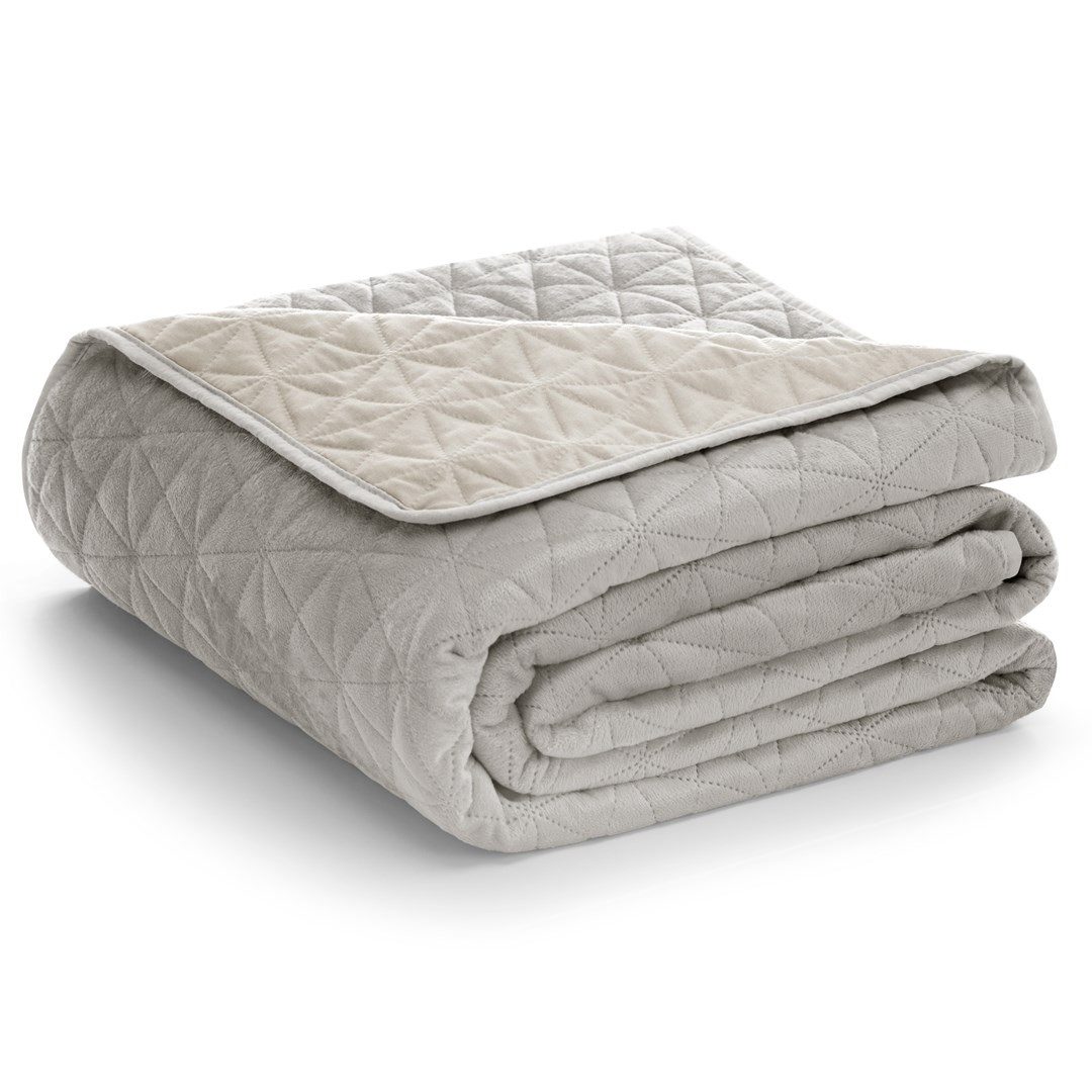 texpot Tagesdecke Bettüberwurf Ultrasonic zweiseitge Steppung Samt günstig online kaufen