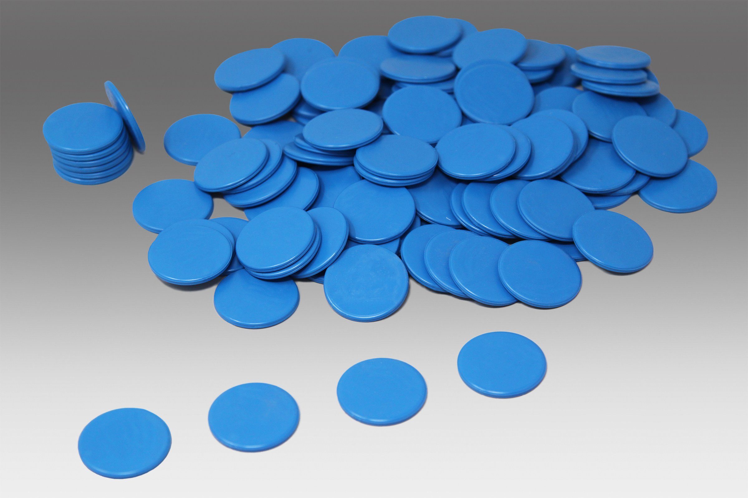 Wissner® aktiv lernen Lernspielzeug Spielchips (100 Stück), Zählchips Marker Tokens 25 mm RE-Plastic®, RE-Plastic® – Bild 2 von 4