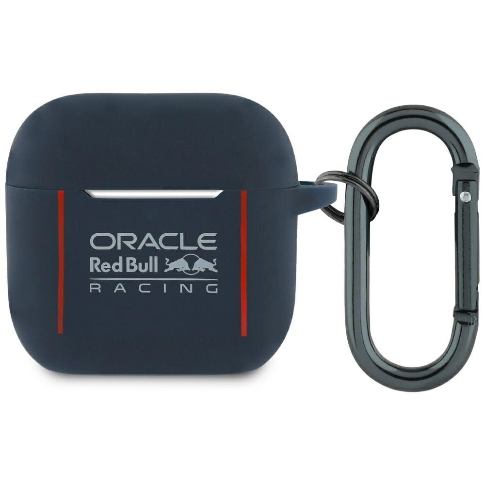 Oracle Red Bull Racing Kopfhörer-Schutzhülle Case AirPods 4 Silikon blau Logo Bullen, Kantenschutz