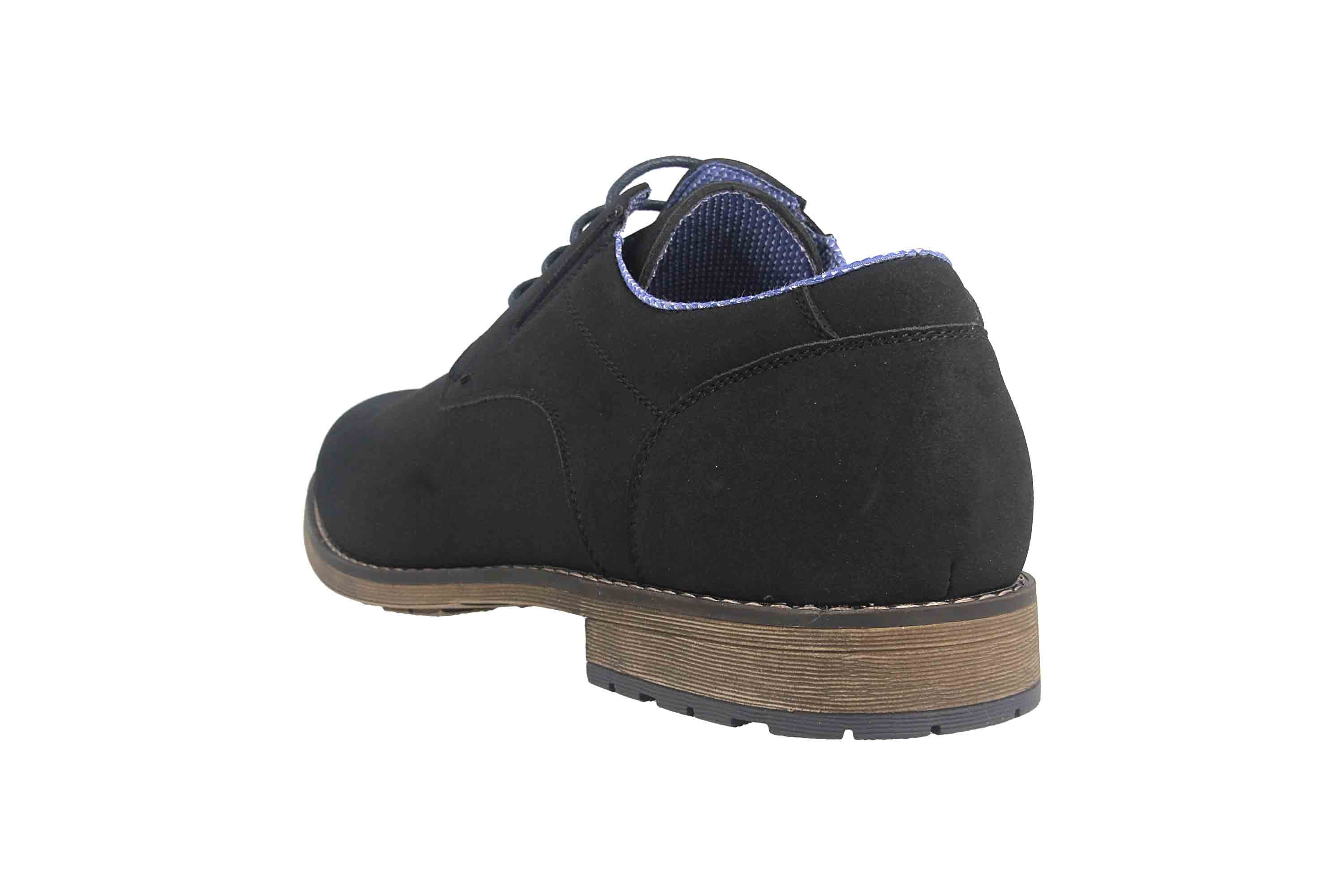 Mavins 3HH0180302 2100 Black PU Nubuck Schnürschuh