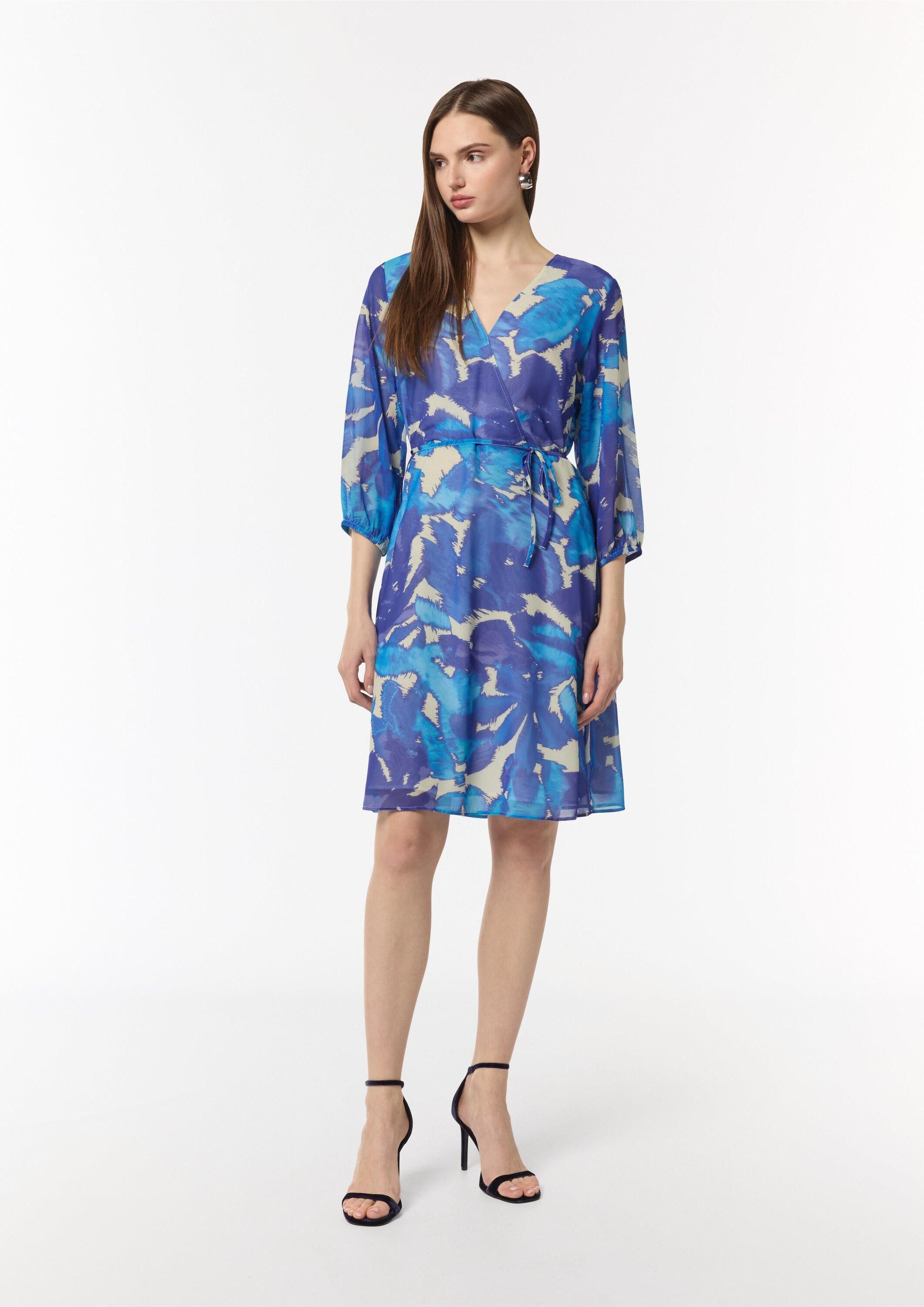 comma Minikleid Kleid Kurzes Chiffon-Kleid