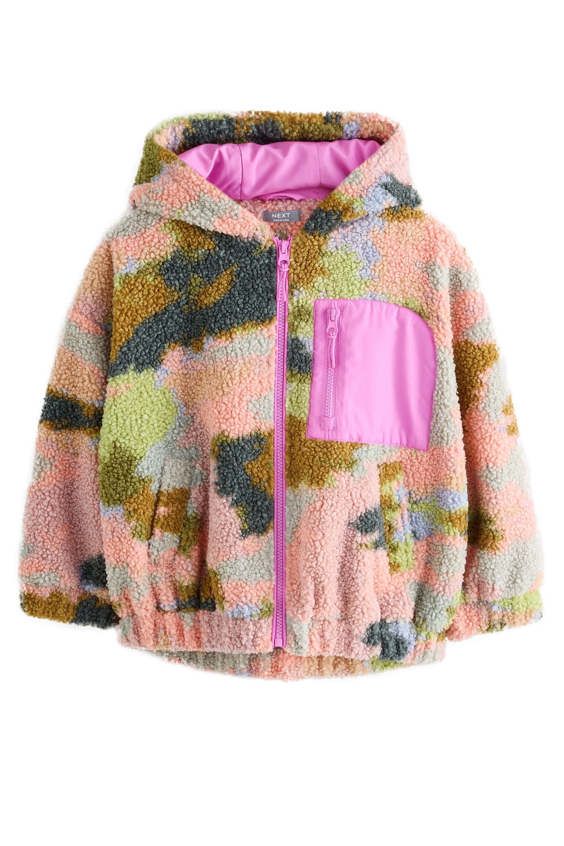 Next Kapuzenfleecejacke Fleecejacke aus Teddyfell mit günstig online kaufen