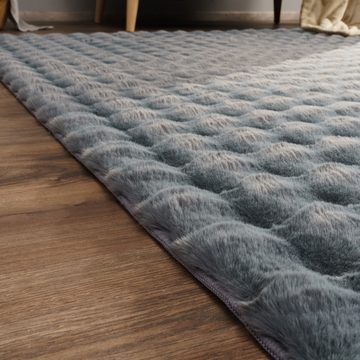Hochflor-Teppich Wohnzimmerteppich im 3D Style, Paco Home, Läufer, Höhe: 34 mm