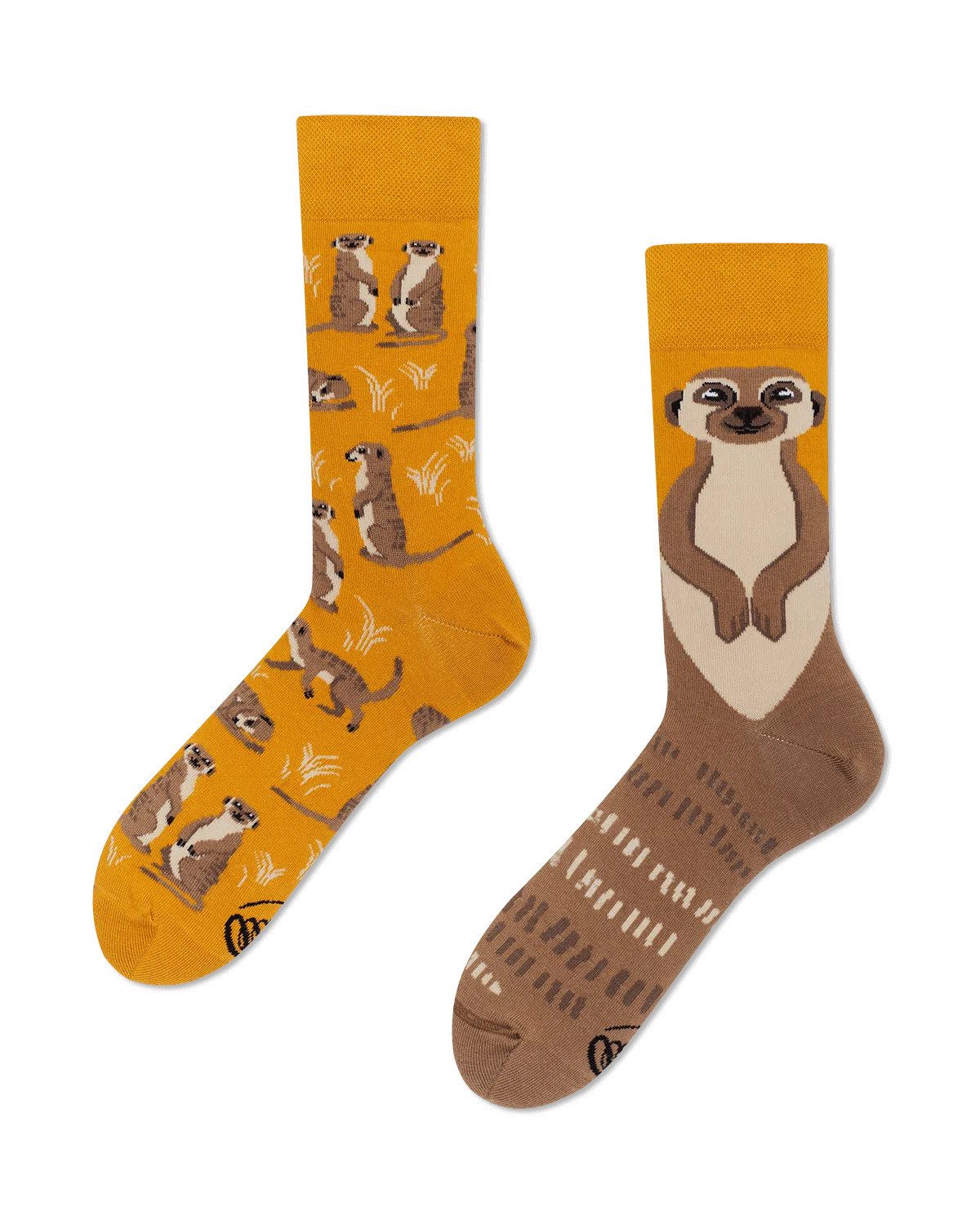 Many Mornings Freizeitsocken Many Mornings Socken The Meerkat (1 Paar, 1-Paar, 1 Paar) immer ein dismatching Paar