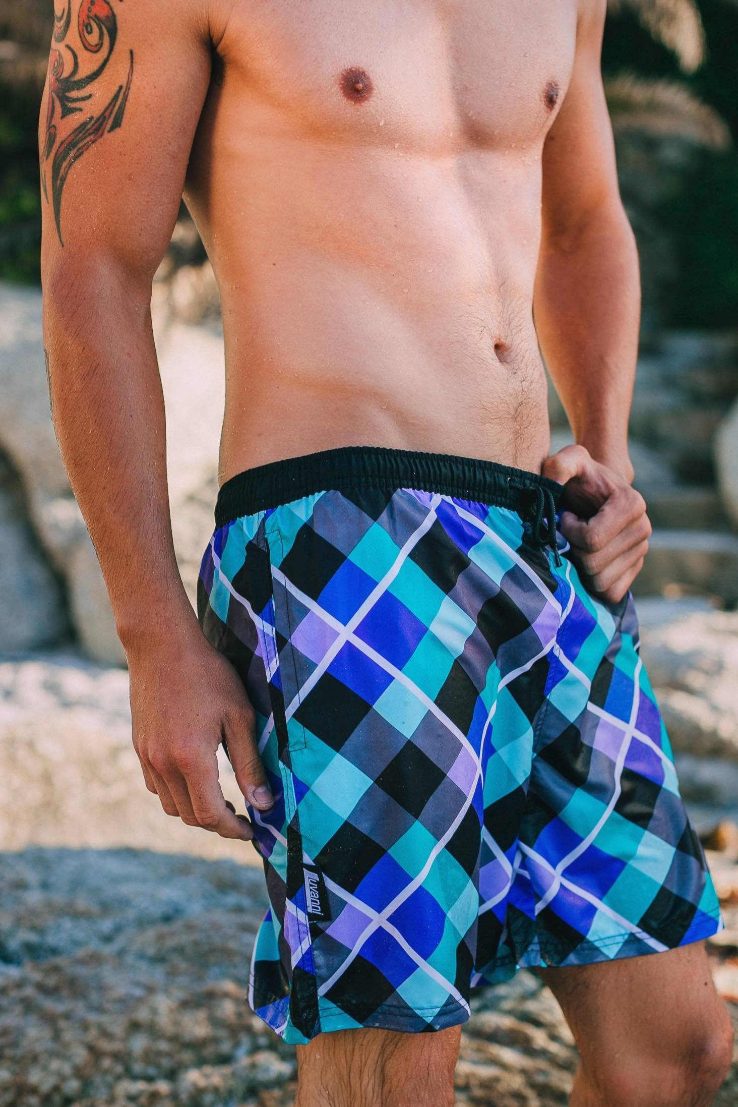 Luvanni Badehose Badehose Herren Schnelltrocknende Beachshorts günstig online kaufen