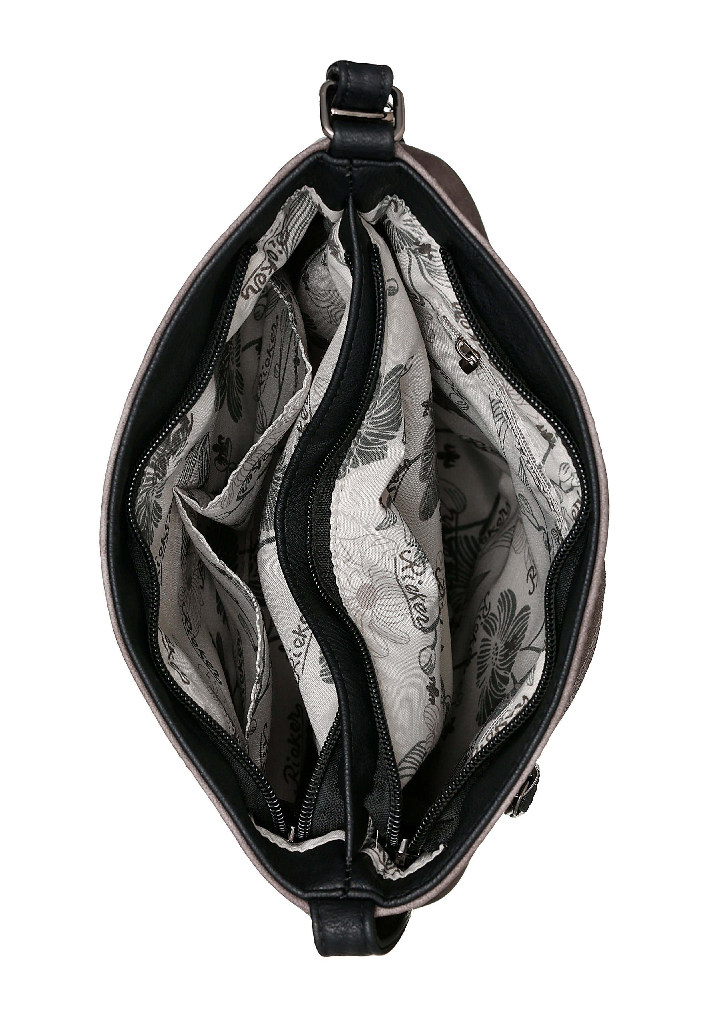 Rieker Umhängetasche guana/guana/guana, Damen Schultertasche in schicker Farbkombination