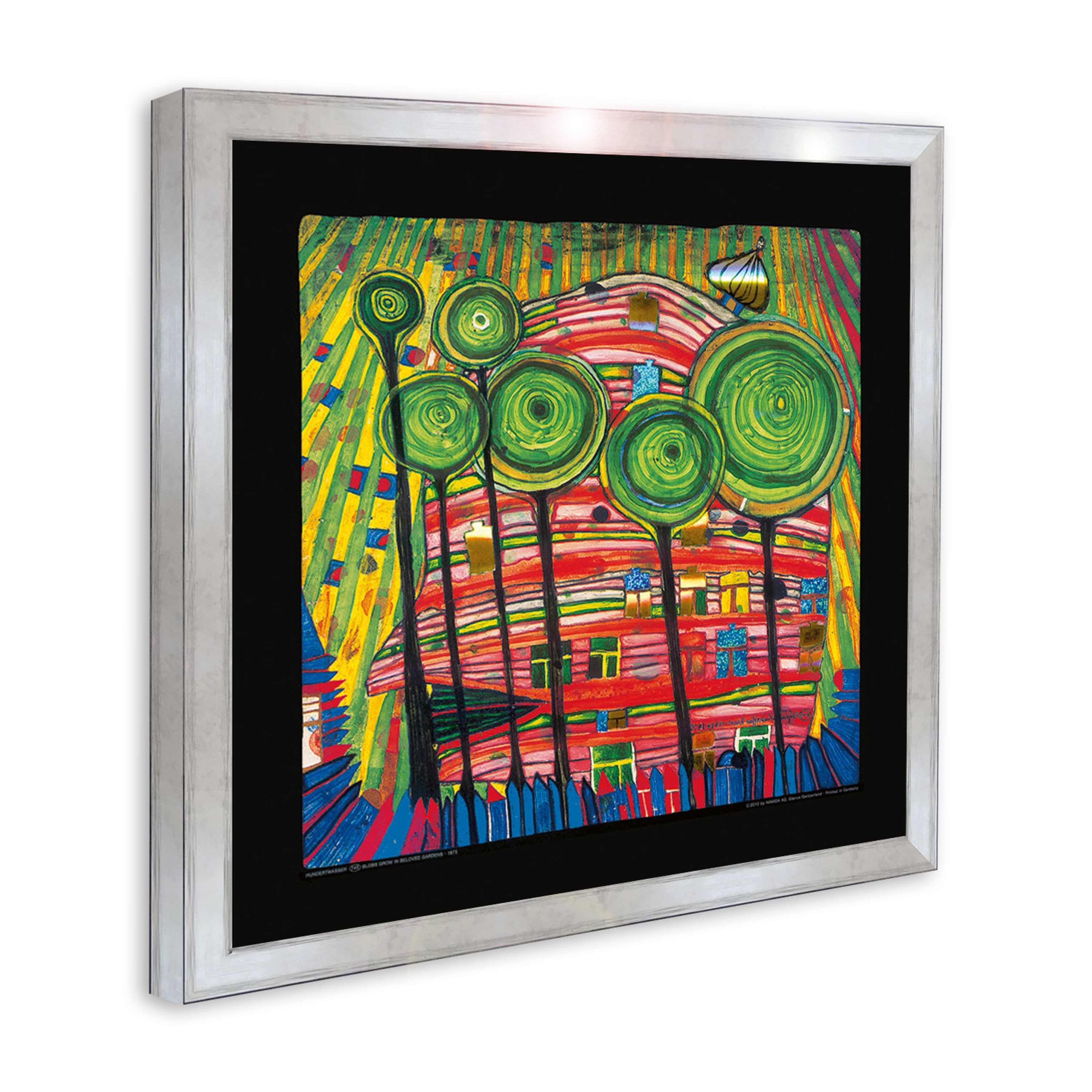 artissimo Bild mit Rahmen Hundertwasser Bild mit Rahmen / Poster gerahmt 53 günstig online kaufen