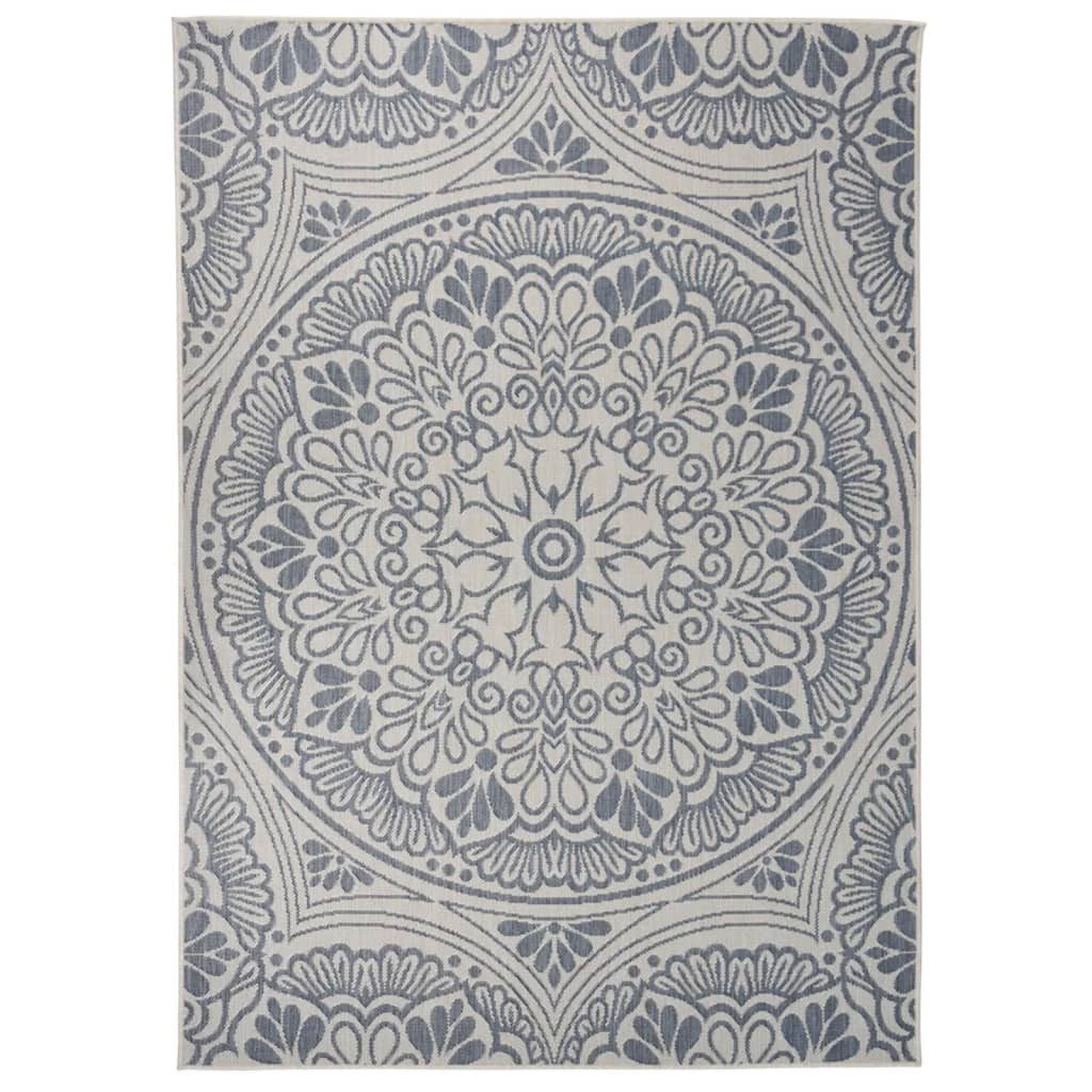 vidaXL Teppich 120 x 170 cm Teppich Terrasse Camping Outdoor draußen Vorzelt Flachgew, Flachgewebe, Höhe: 170 mm