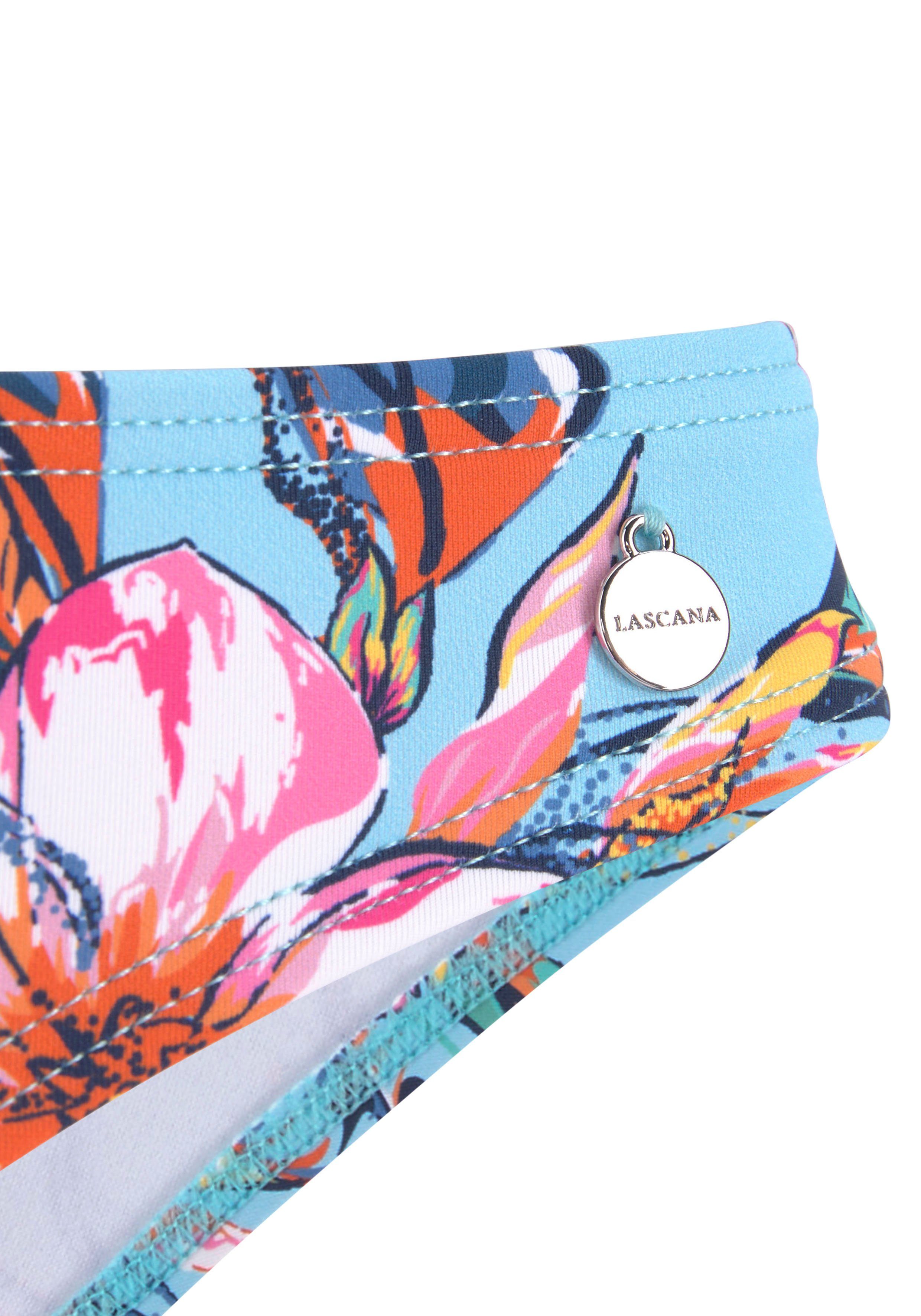 LASCANA Bikini-Hose Malia in knapper Brasilien-Form mit tropischem Print