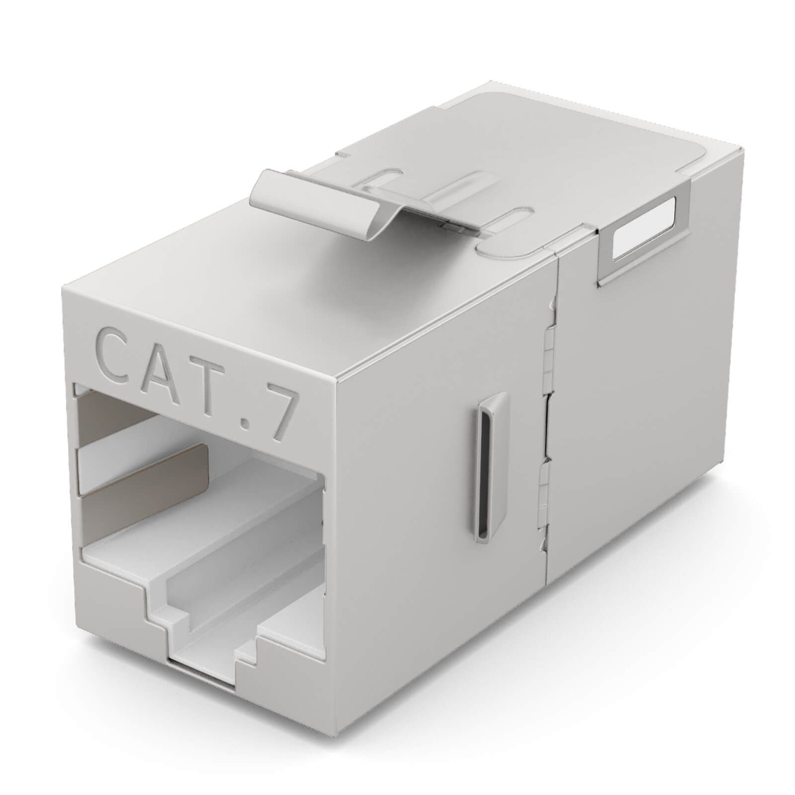 HB-DIGITAL Kabelverbinder-Sortiment Keystone LAN Kabel Verbinder CAT 7 Netzwerkkabel Adapter RJ45, vergoldete Kontakte