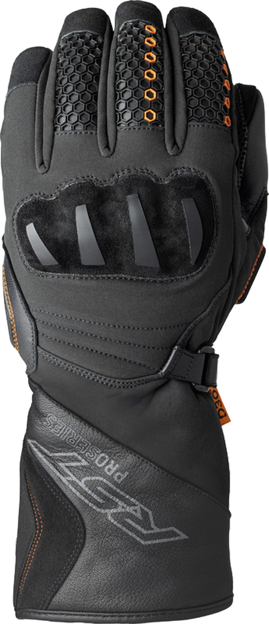 RST Motorradhandschuhe Pro Series Artic D3O wasserdichte Motorrad Handschuhe lange Stulpe,gefüttert,Touchscreenbedienung möglich,mit Visierwis