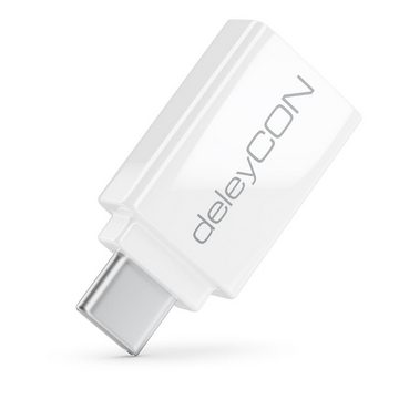 deleyCON deleyCON 2x USB-A auf USB_C OTG Adapter Handy Smartphone Tablet Smartphone-Adapter