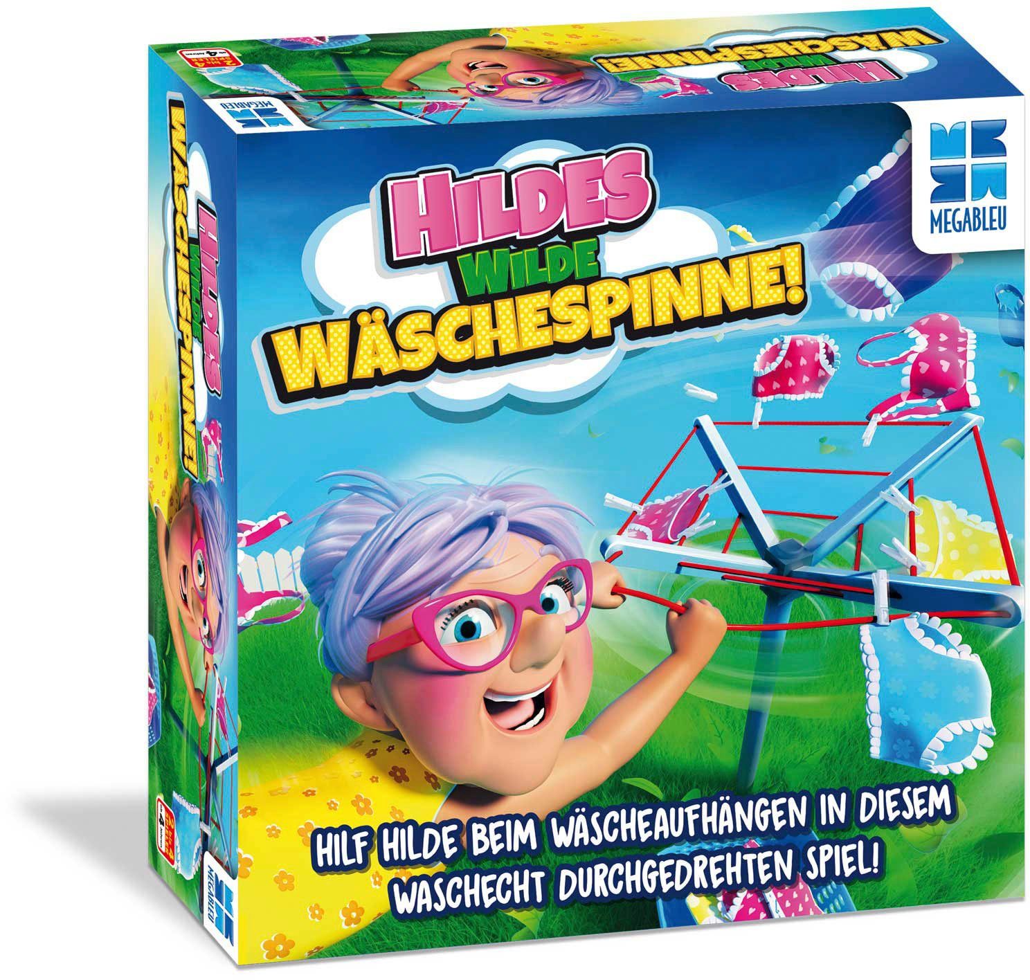 MEGABLEU Spiel, Kinderspiel Hildes wilde Wäschespinne