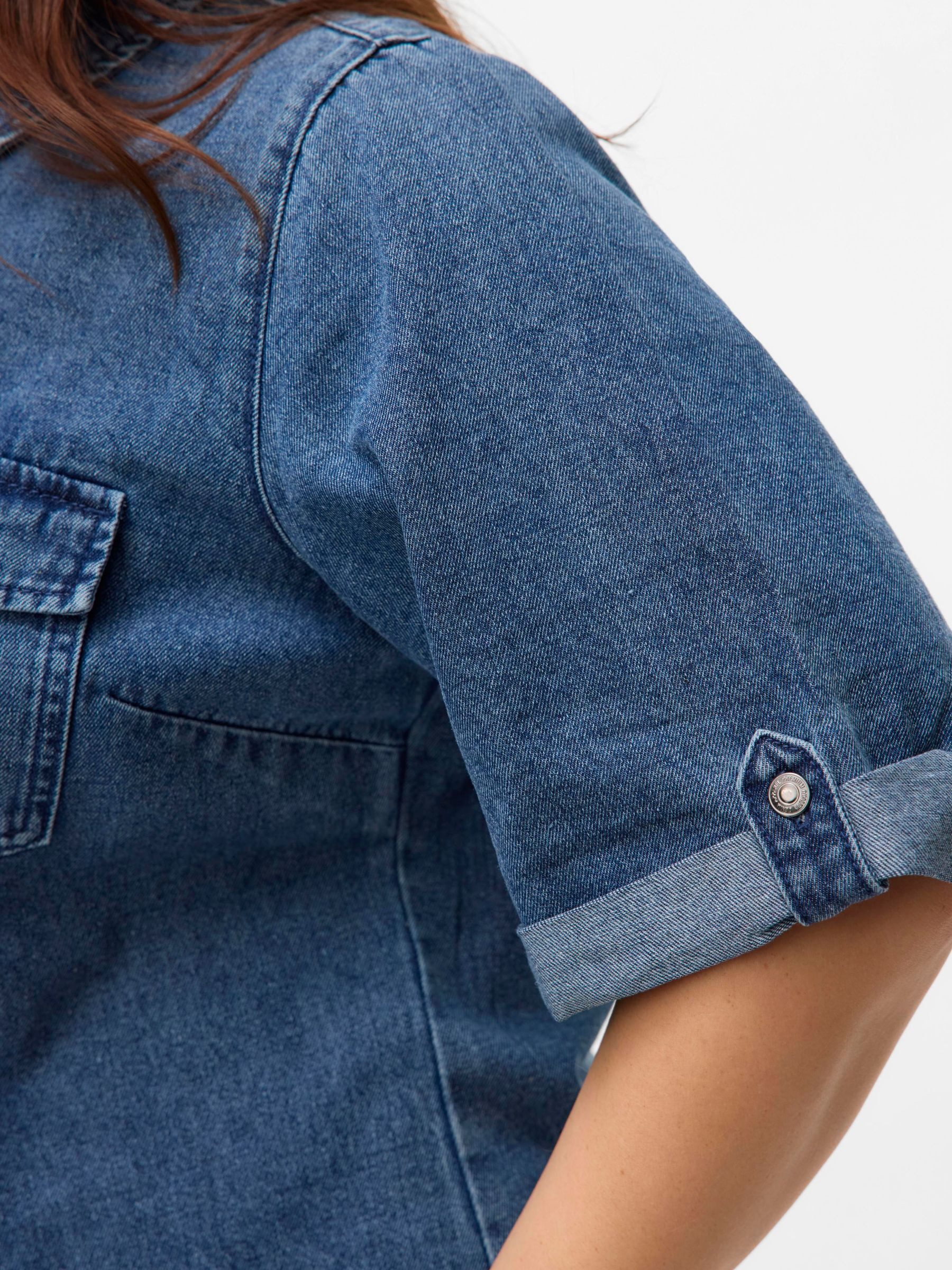 Vero Moda Curve Jeanskleid VMCJENNIE SS SHORT DENIM DRESS GA CUR
