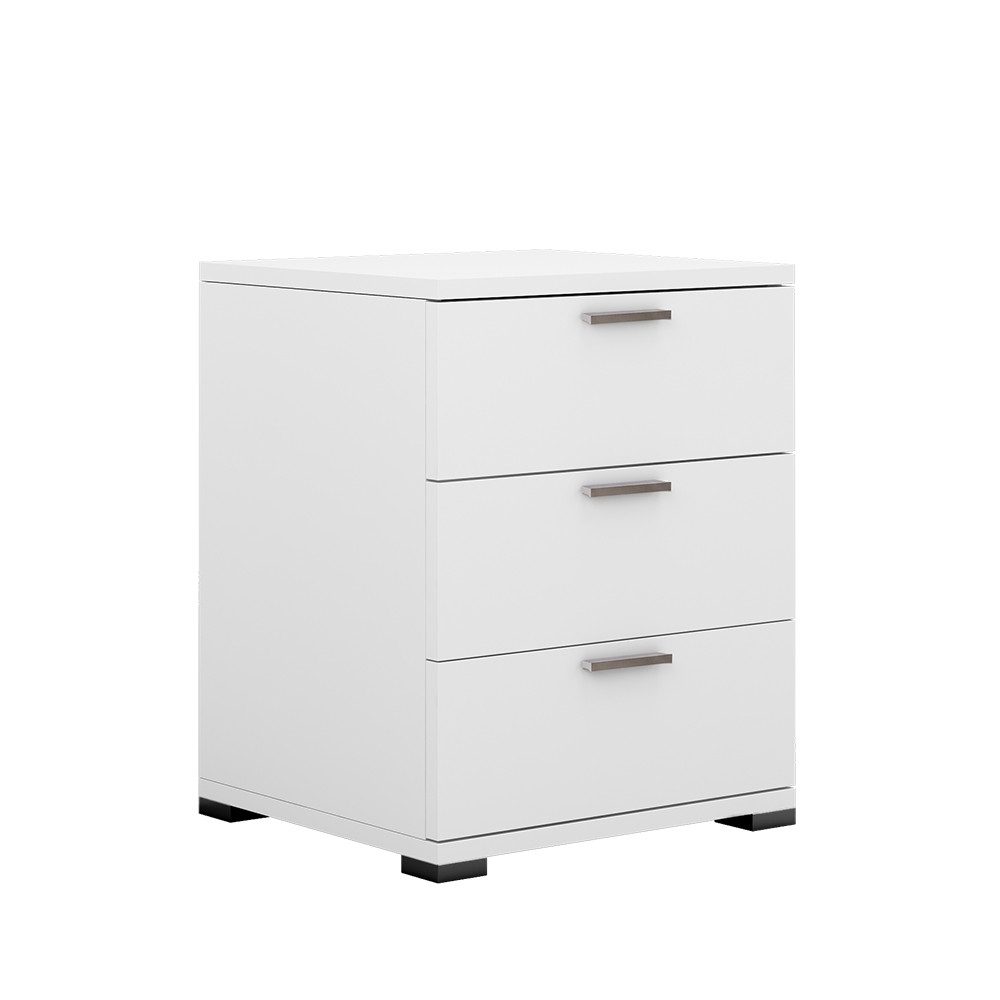 Vicco Nachtschrank Marseille, Weiß/Weiß, 46.2 x 60 cm (1-St)