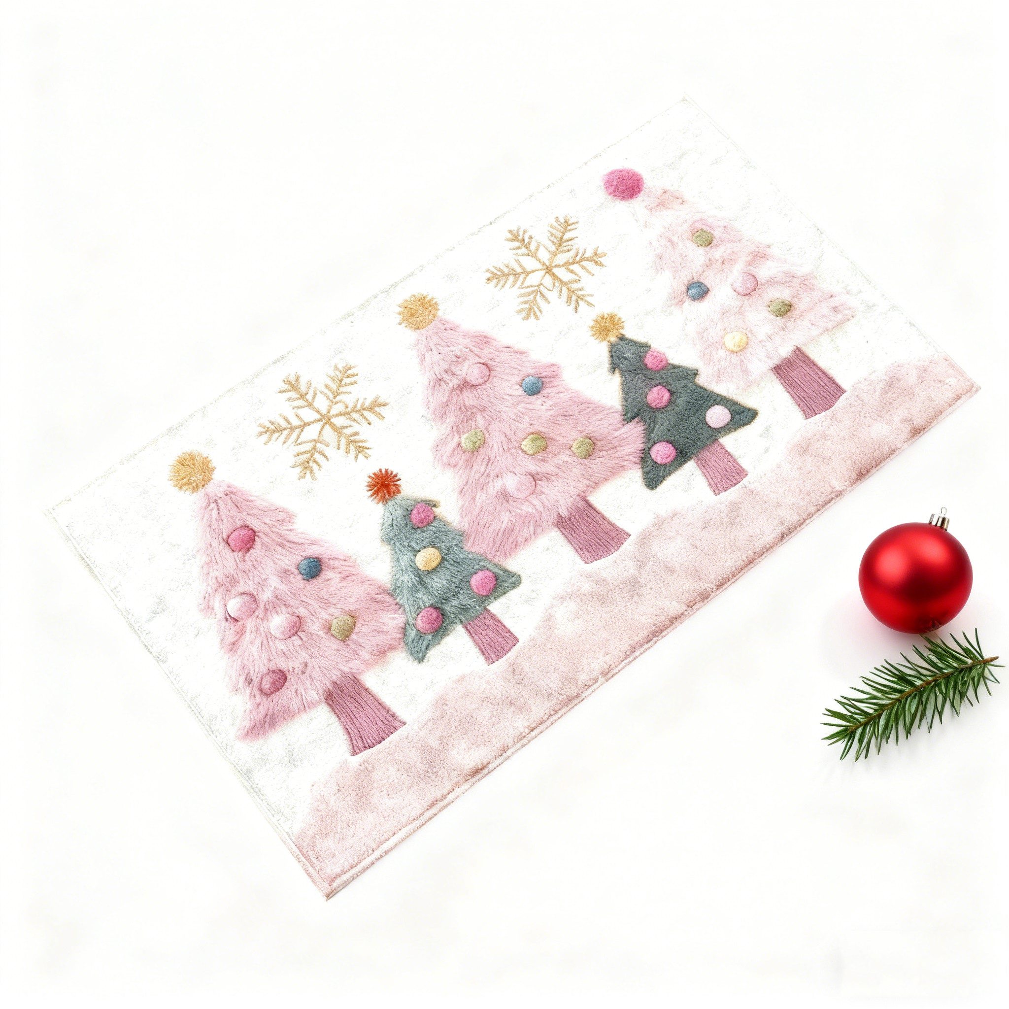 CLTYQ Fußmatte Wohnzimmer Weihnachtsteppich Weihnachtsbaummuster Weihnachte günstig online kaufen