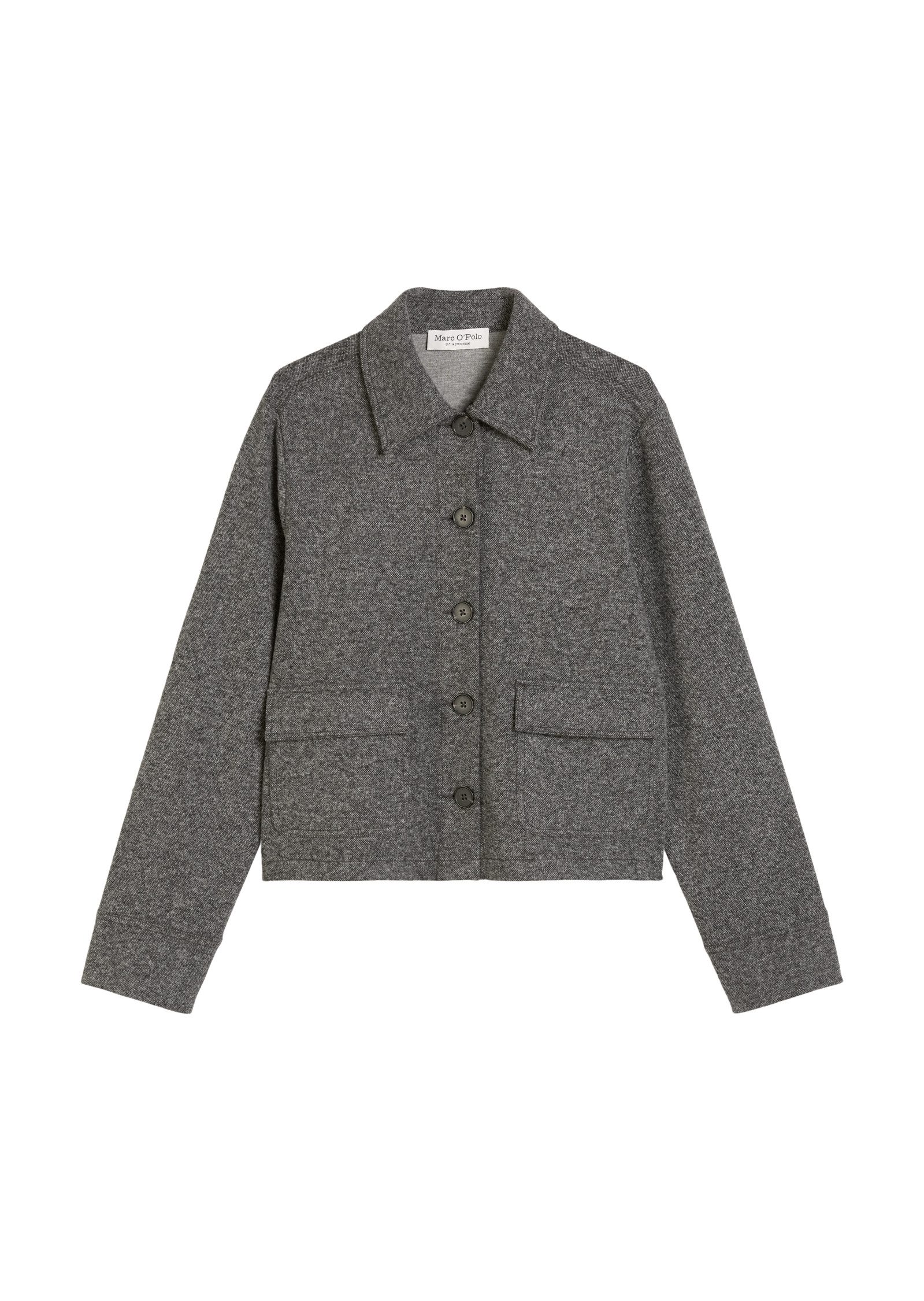 Marc O'Polo Kurzjacke Tweed-Jerseyjacke regular fit aus Organic Cotton-Mix