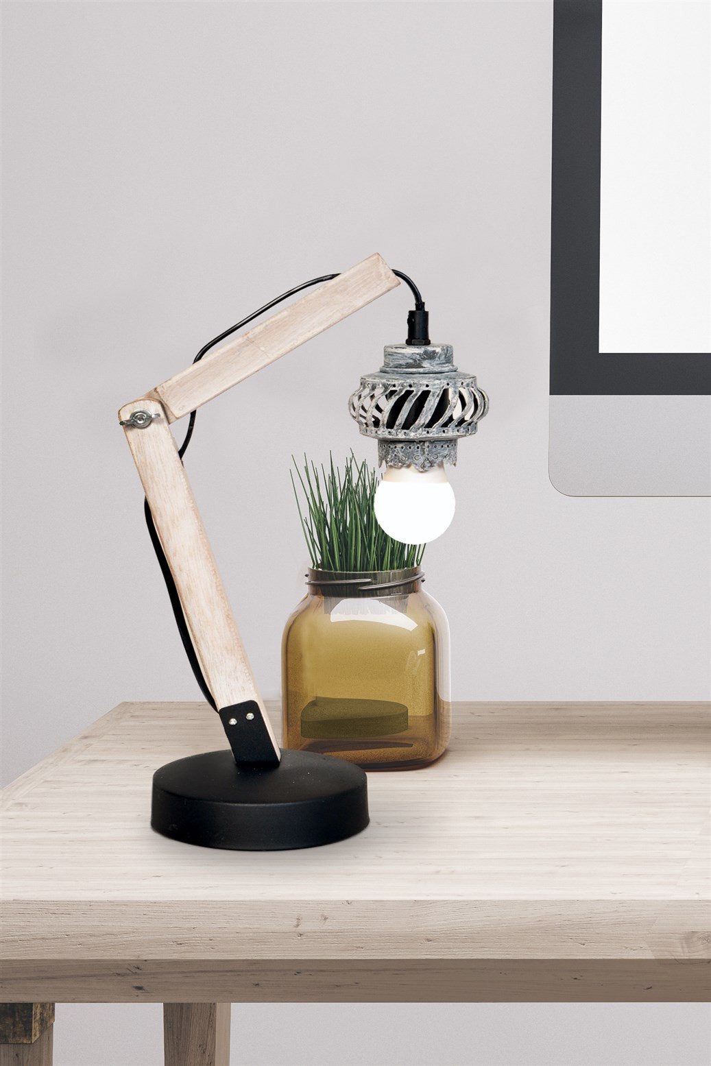 Kayoom Tischleuchte Tischlampe Rossa V, ohne Leuchtmittel, modern, kombinierbar
