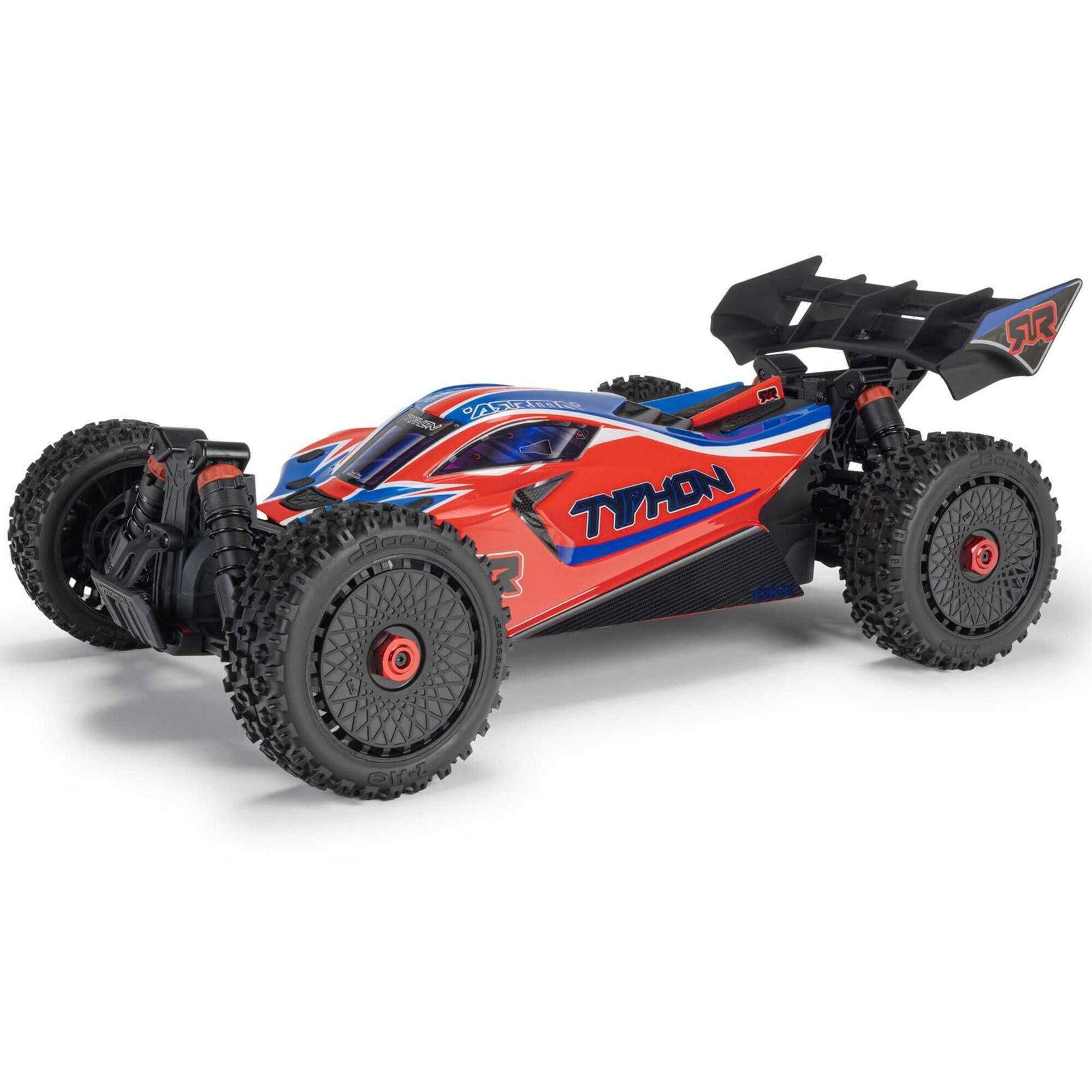 Arrma RC-Buggy Arrma 1:8 TYPHON MEGA 665 4X4 RTR Brushed Buggy Rot