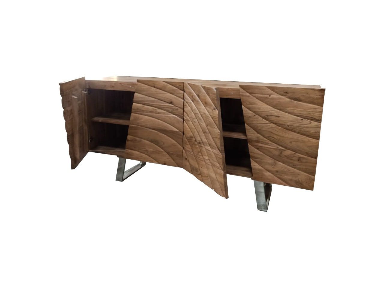 Sitheim-Europe Sideboard WAVES Massives Sideboard Akazienholz günstig online kaufen