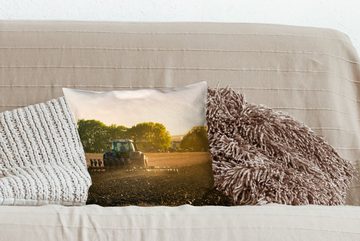 MuchoWow Dekokissen Traktor - Vogel - Land, Zierkissen mit Füllung für Wohzimmer, Schlafzimmer, Deko, Sofakissen