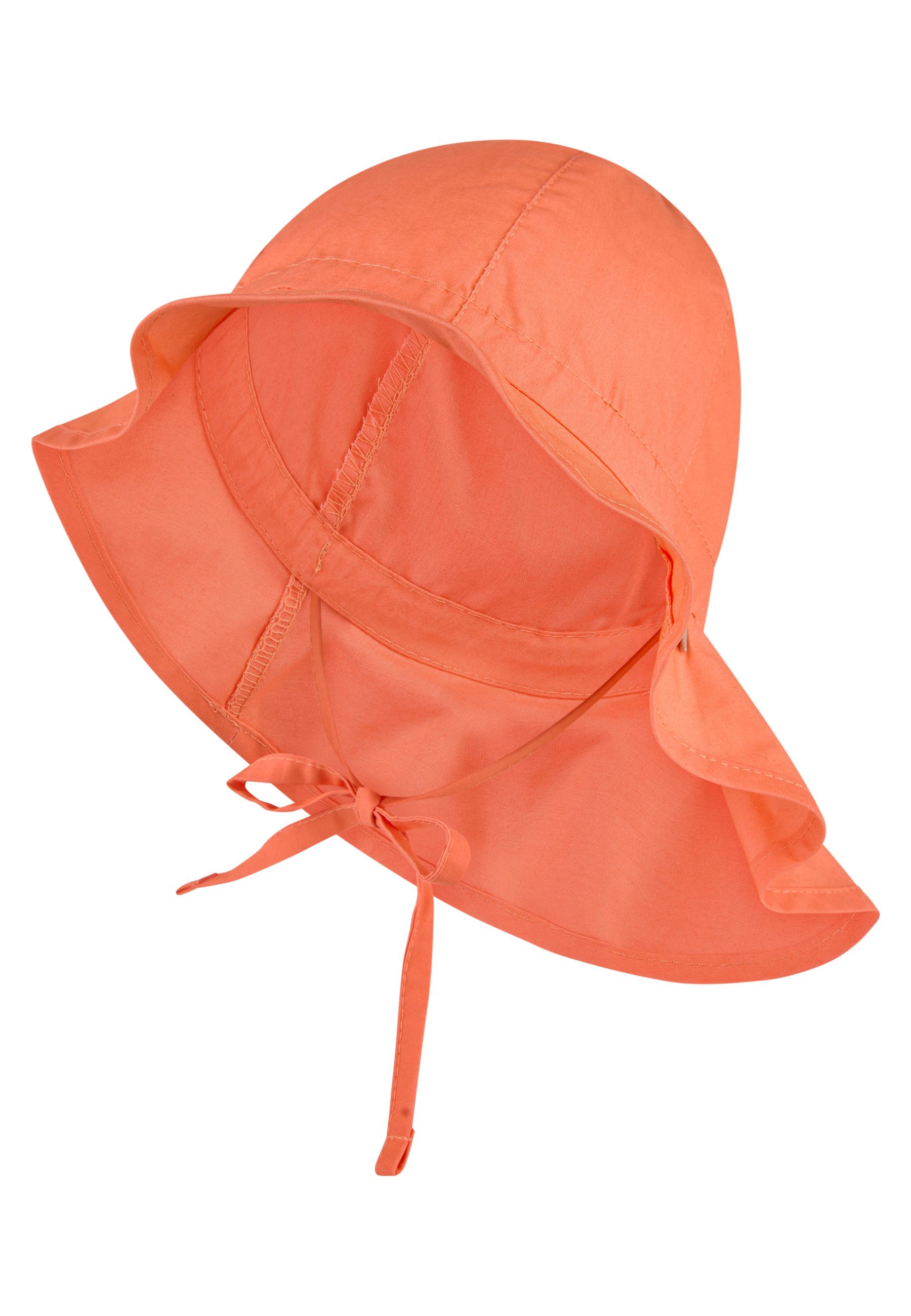 Sterntaler® Schirmmütze UV-Schutz 50+ Sonnenhut einfarbig (1-St) Mütze mit Nackenschutz und Größenregulierungsband