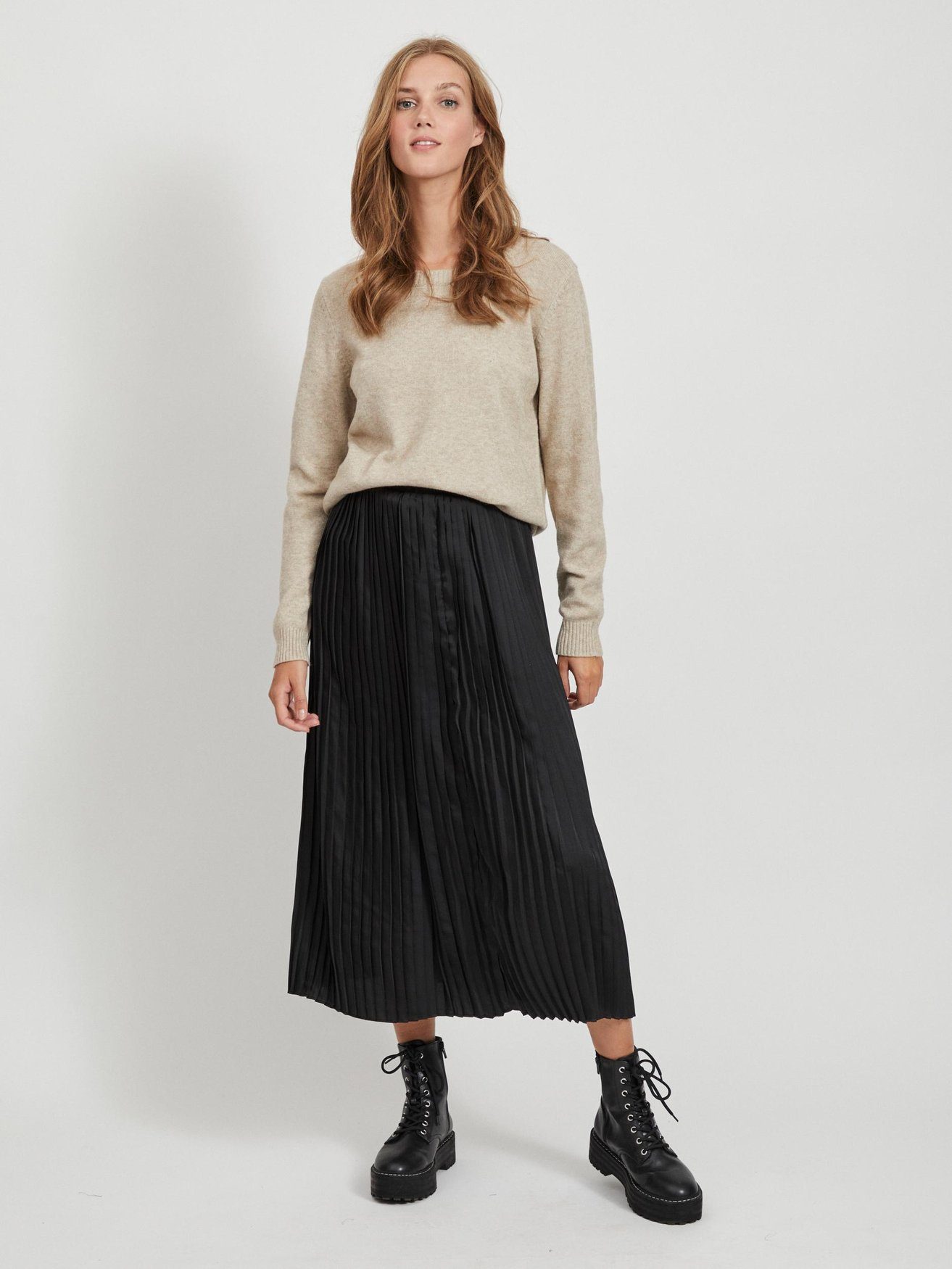 Vila Strickpullover VIRIL O-NECK L/S KNIT TOP - NOOS günstig online kaufen