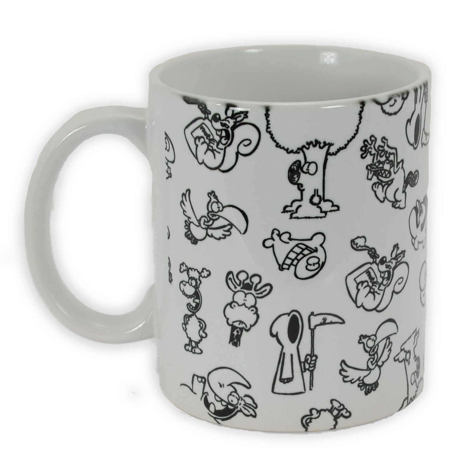 - Print Keramik Keramik United ml, Wimmel 320 Tasse aus Allover Ralph Kaffeetasse Weiß Ruthe Labels®