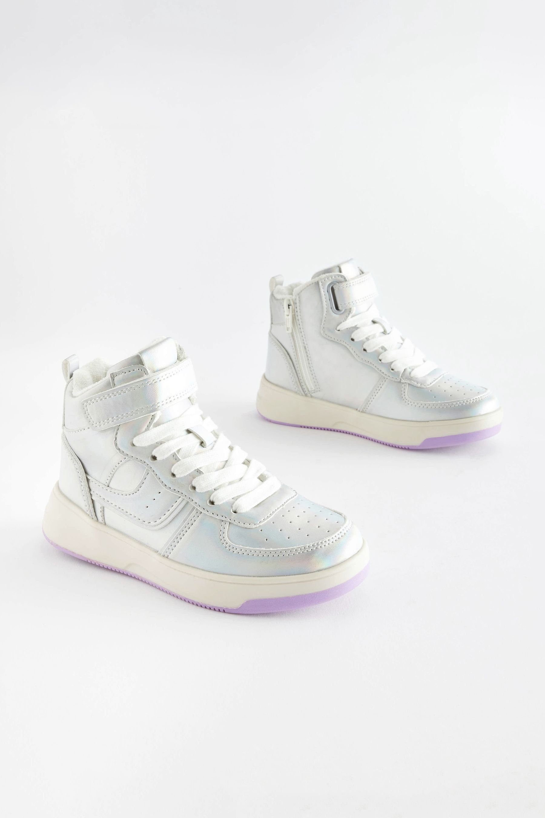 Next Knöchelhoher Retrosneaker Sneaker (1-tlg) Metallic Silver