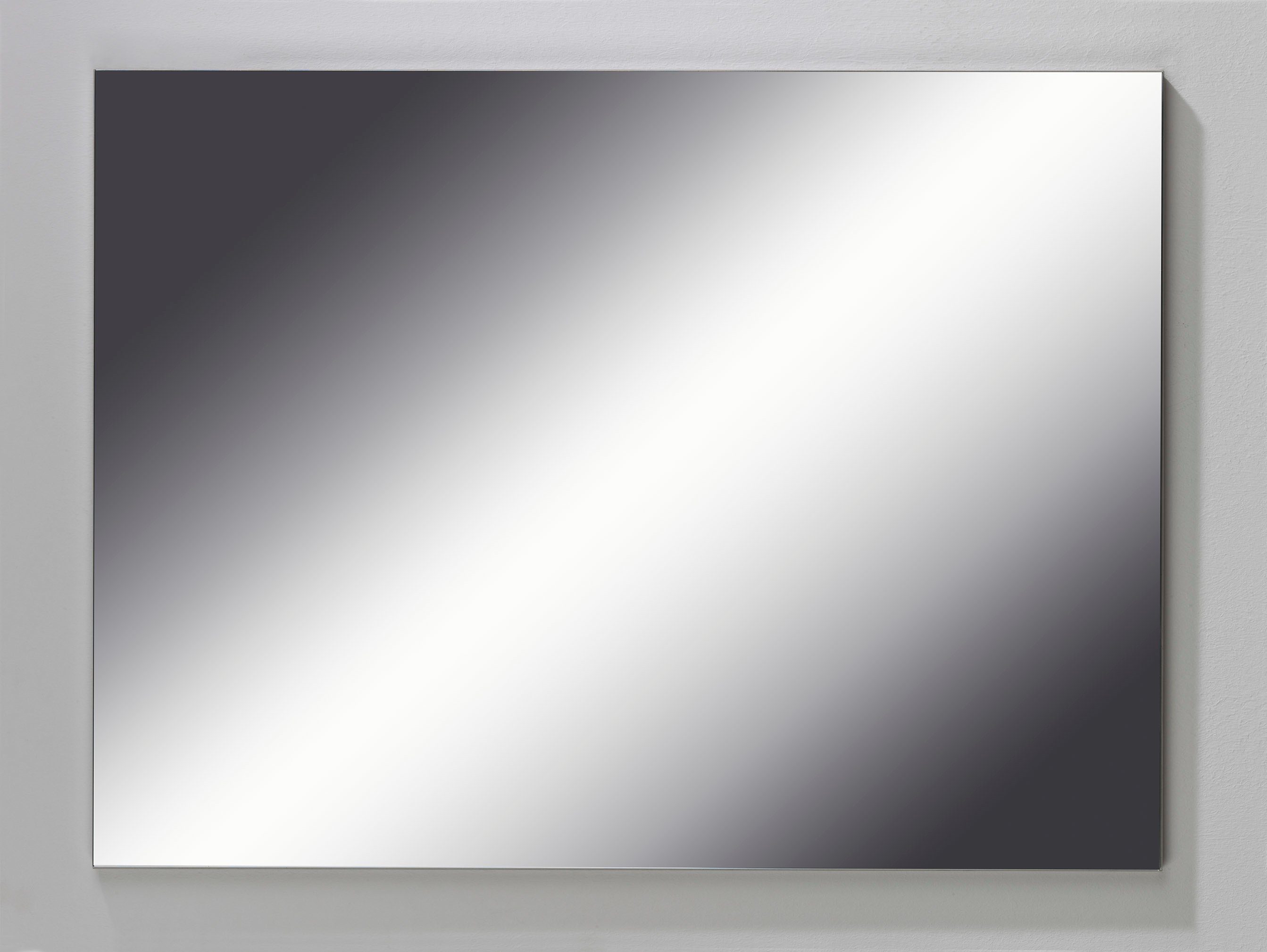 Homexperts Spiegel SLEEK, Holzwerkstoff B60xT2xH80cm weiß, Spanplatte