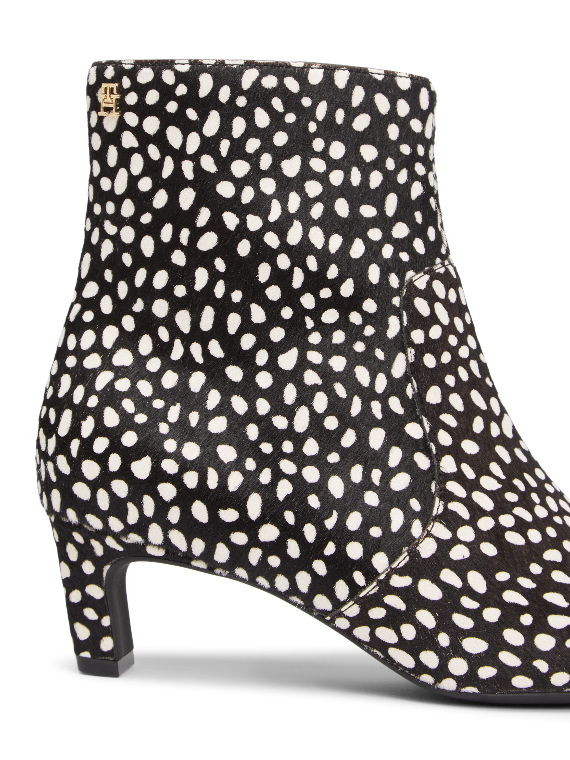 Tommy Hilfiger TH SNOW LEOPARD BOOT Stiefelette, Trichterabsatz, Businesschuh in spitz zulaufender Form