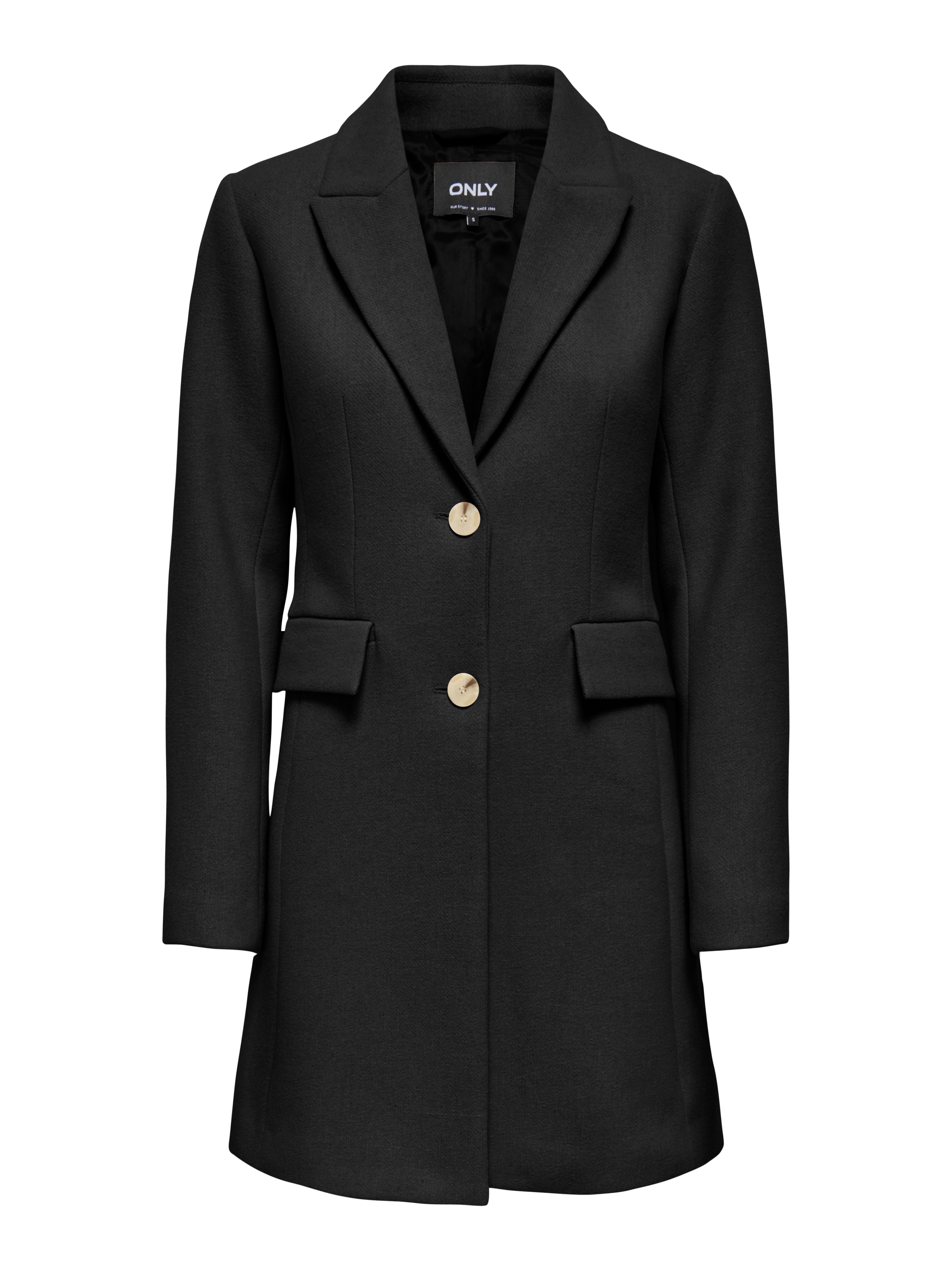 ONLY Kurzmantel ONLMICOL FITTED COAT CC OTW Materialmix mit Wolle