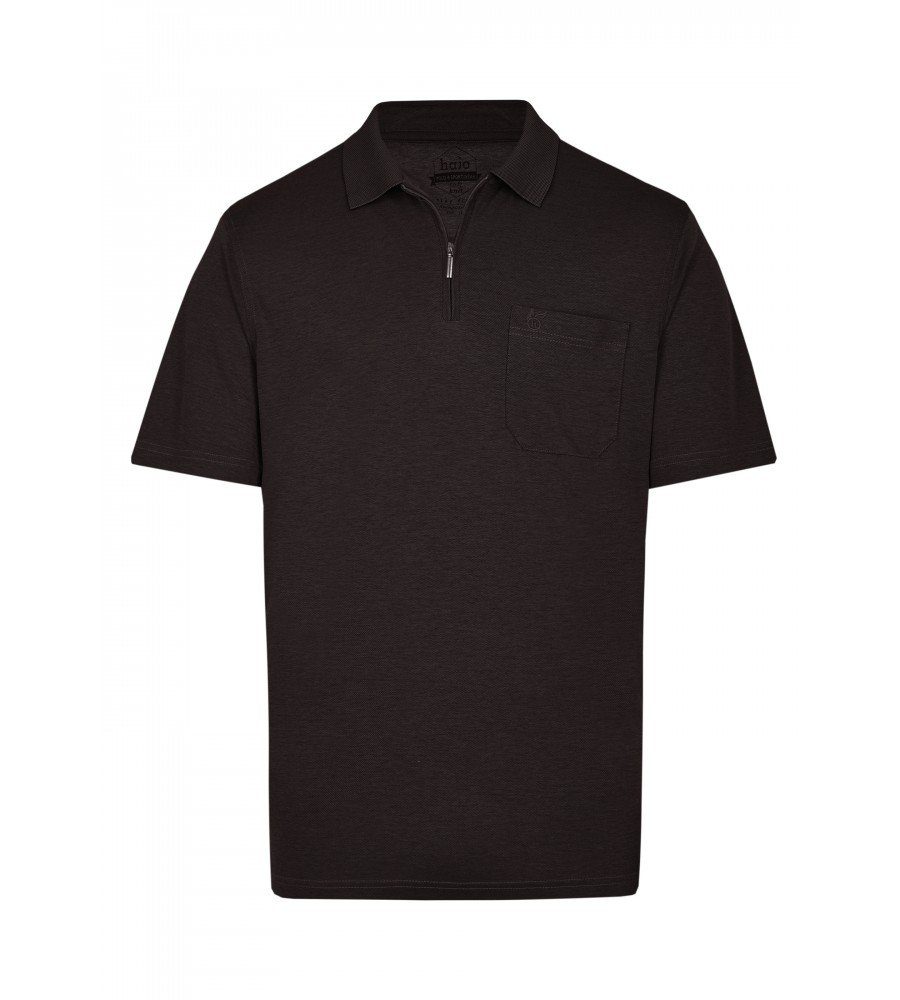 Hajo Poloshirt schwarz hautsympathisch Softknit Fresh, 100 Softknit, Stay 20080 bügelleicht, superweich