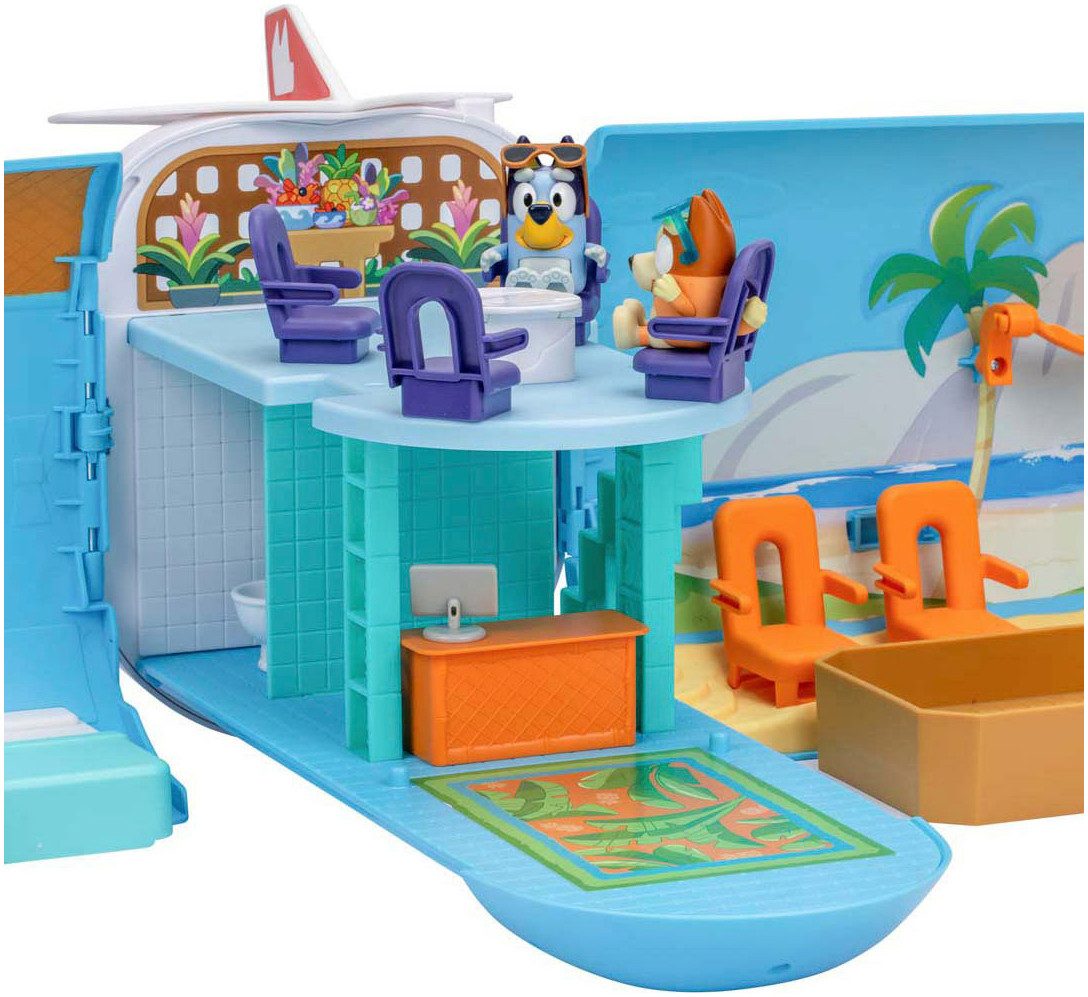 Moose Spielwelt Bluey Flugzeug 3-in-1-Verwandlungsspielset, mit Soundeffekt