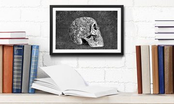 WandbilderXXL Bild mit Rahmen Suger Skull, Totenschädel, Wandbild, in 4 Größen erhältlich
