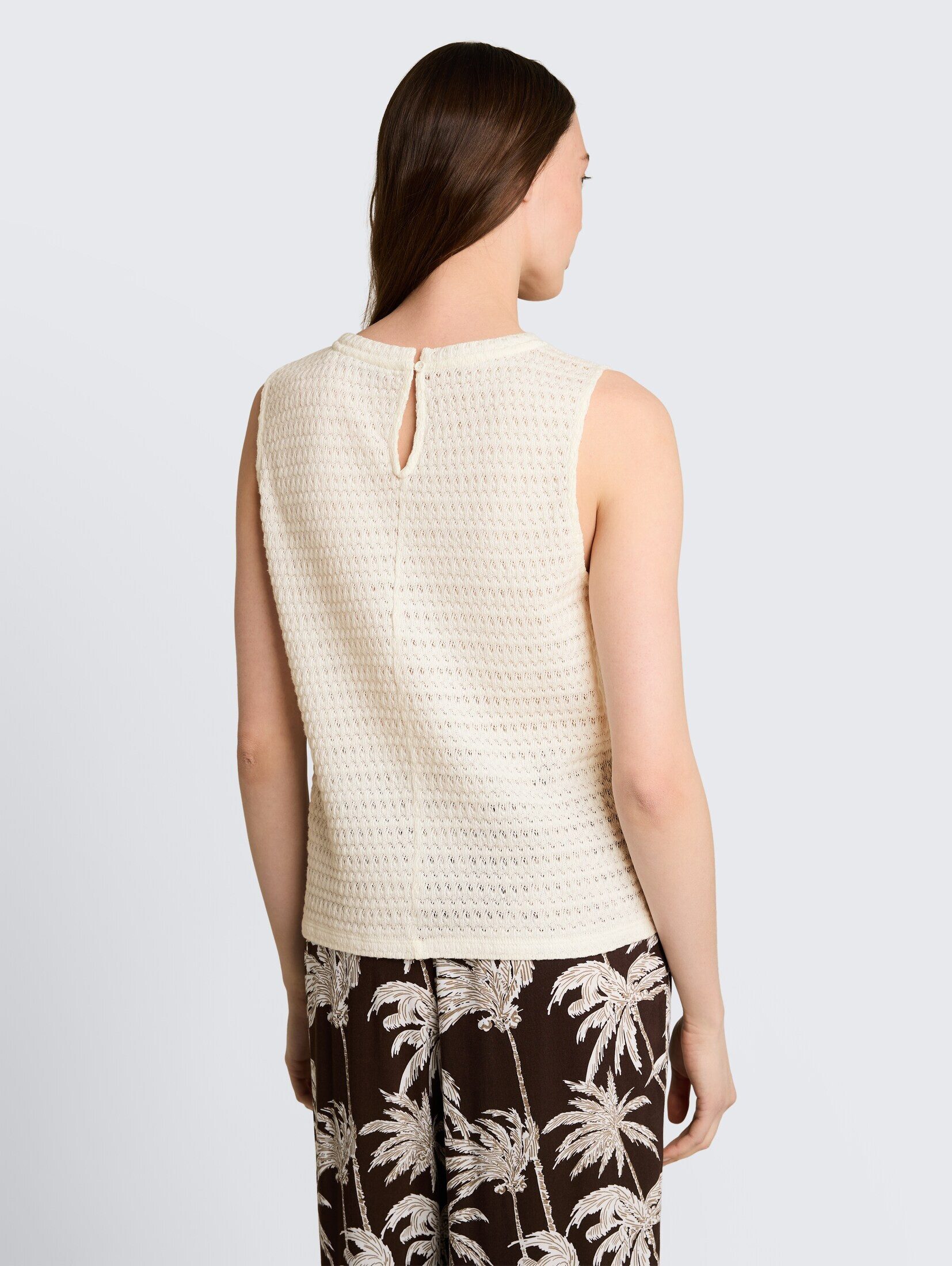 TOM TAILOR Denim Trägertop T-Shirt Loose Fit Stricktop aus Baumwolle