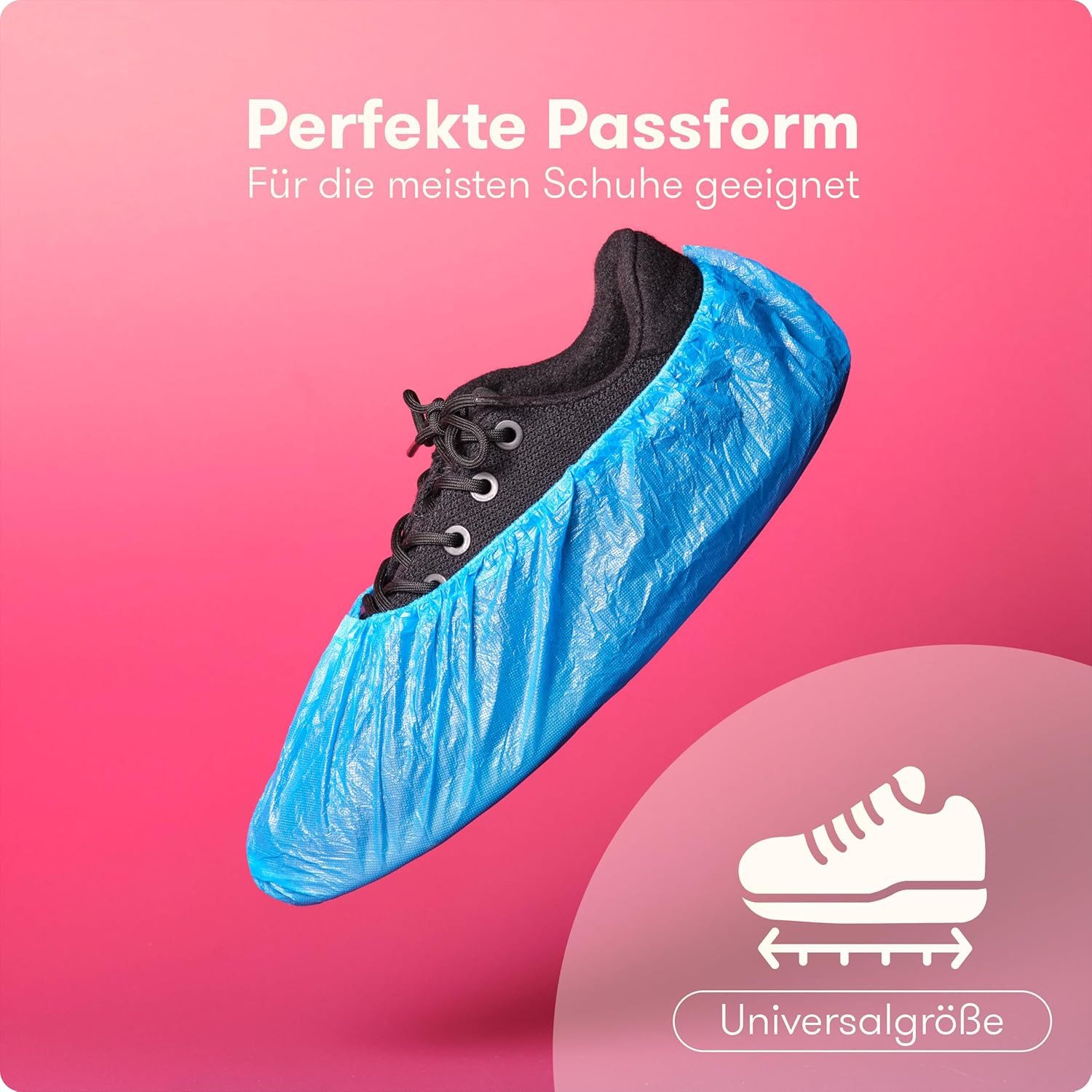 Purahelp Schuhüberzieher Einweg (100 Stück) - Praktische Überzieher für Schuhe (Perfekt für Haushalt, Klinik, Labor und Handwerk, 100-St) Robuste Einweg Übersch – Bild 5 von 5